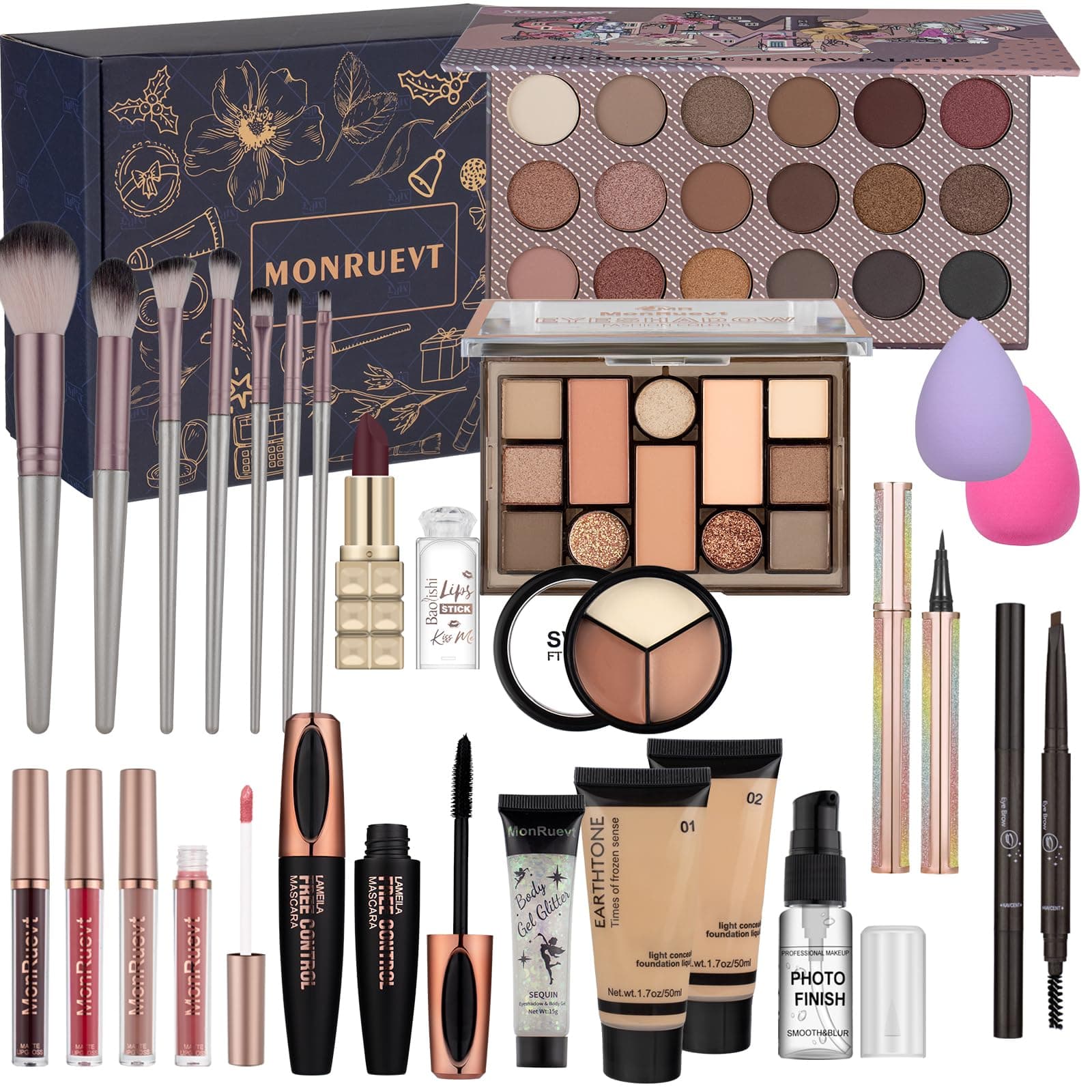 Makeup Kits for Teens Makeup Kit for Women Teenager Full Kit Makeup Set Gift for Teen Girls Eyeshadow Palette Foundation Concealer Makeup Set for Girls