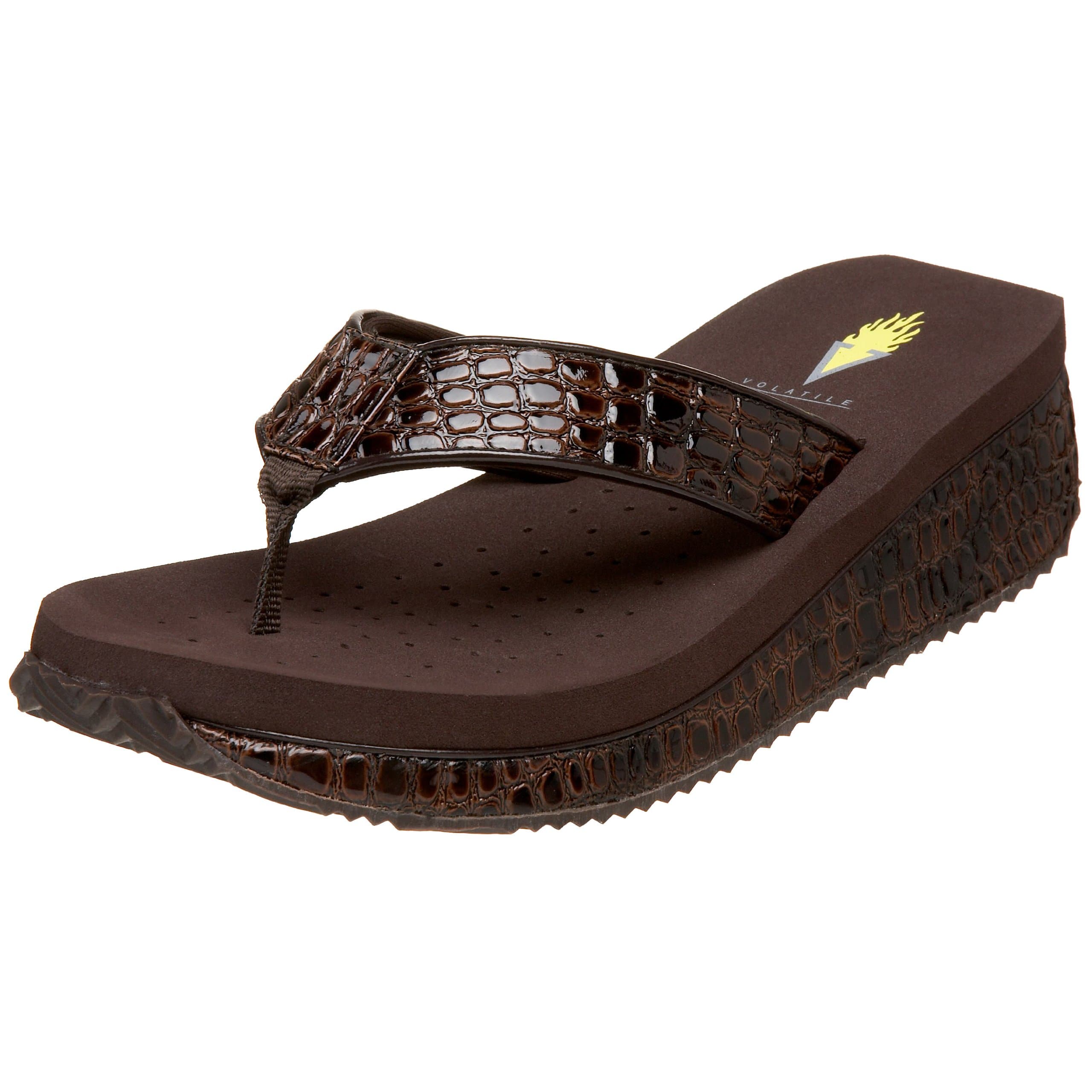 Women's Mini Croco Wedge Sandal