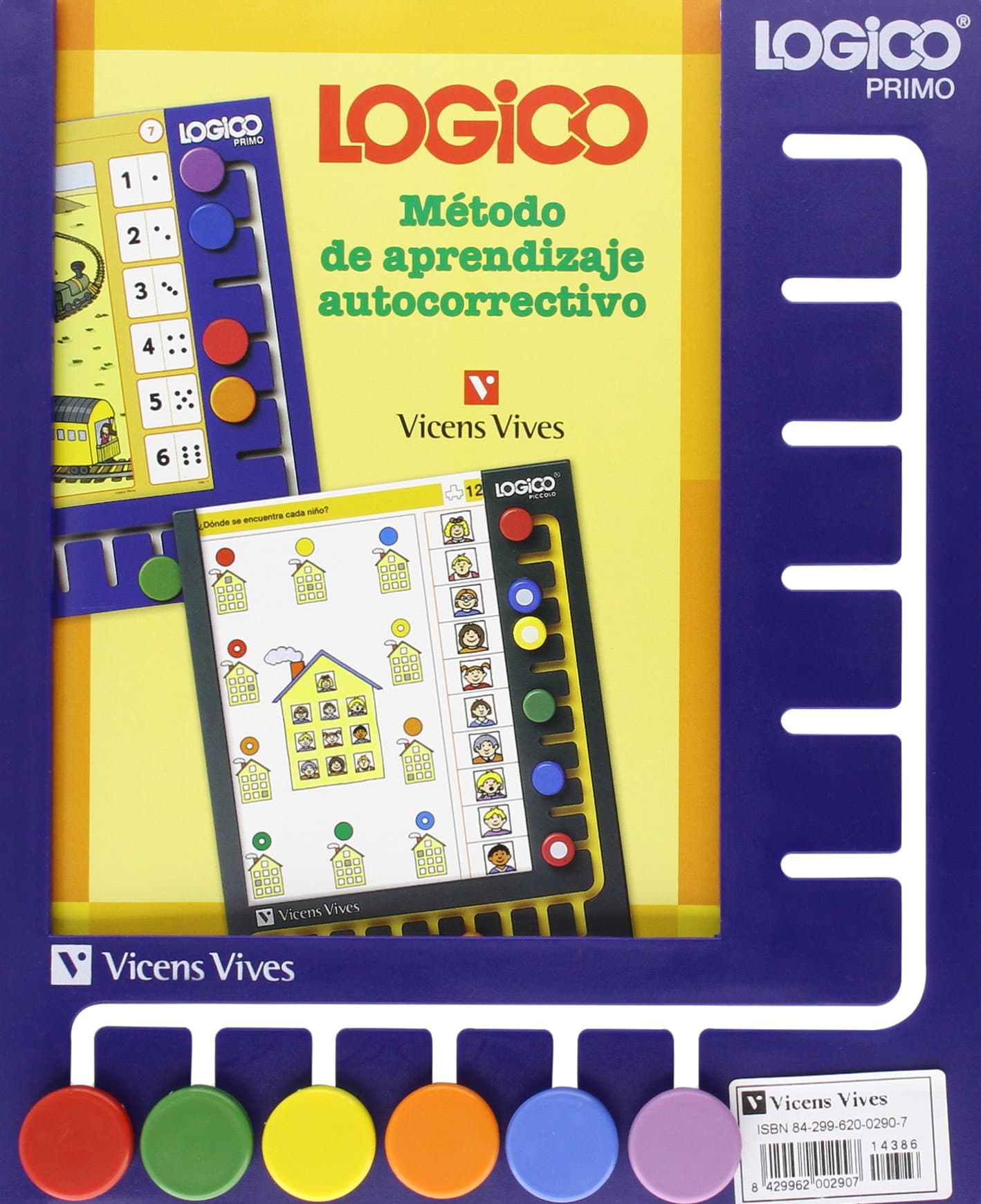 Vicens Vives – SOPORTE Logico Primo – Juegos Educativos 3 a 6 años – Base educativa infantil para utilizar con las fichas de aprendizaje NO incluidas