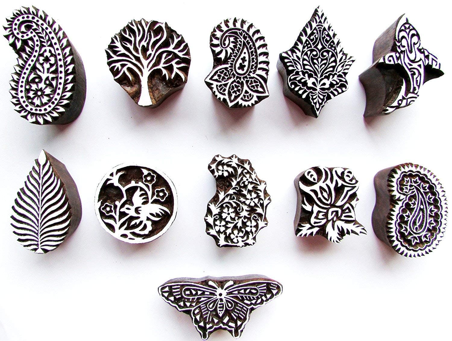 woodenblockstamps Block Generic Rose Stamps(Brown)