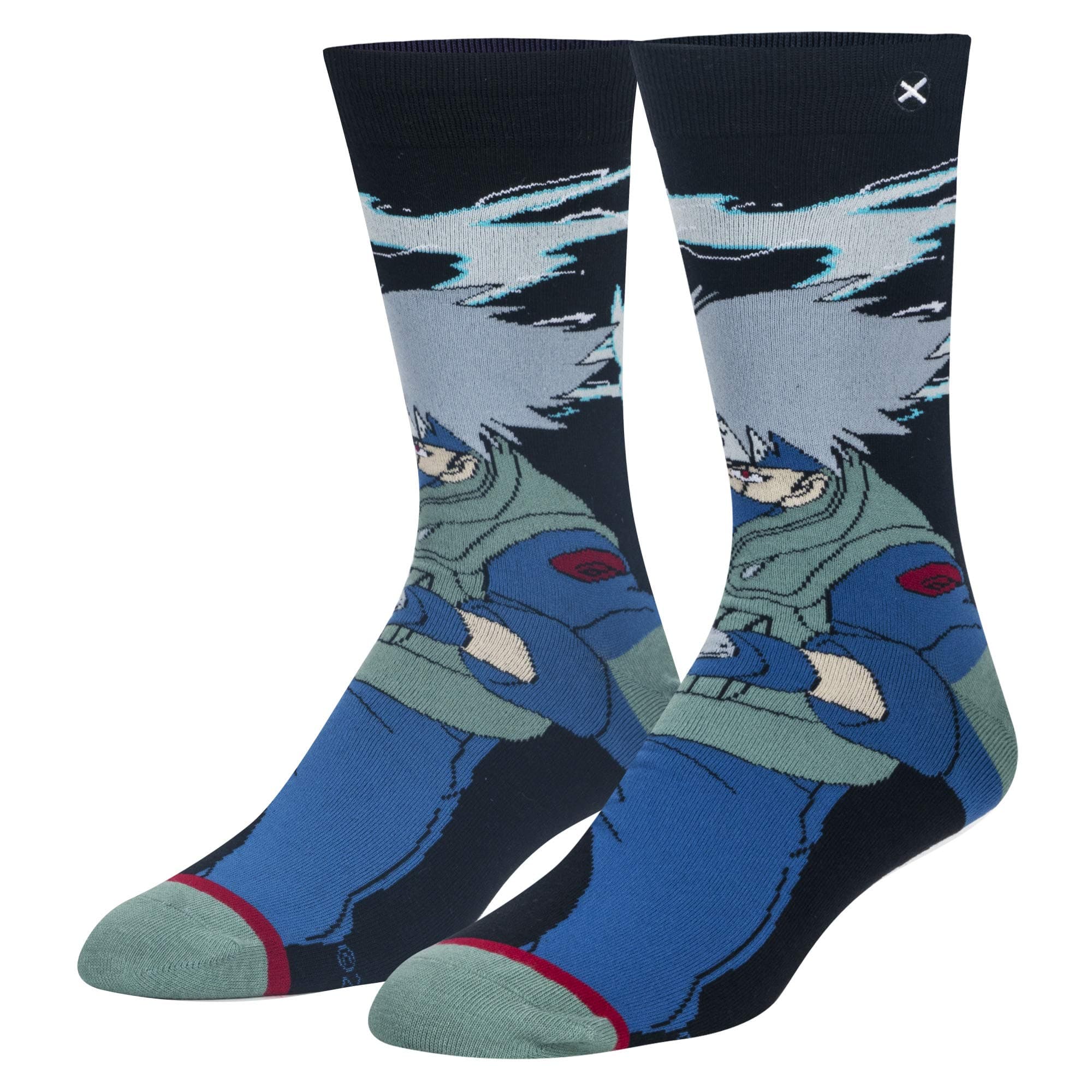 – Anime Naruto Shippuden Character Novelty Crew Socks – Large Size – Official Licensed Anime Gift Socks