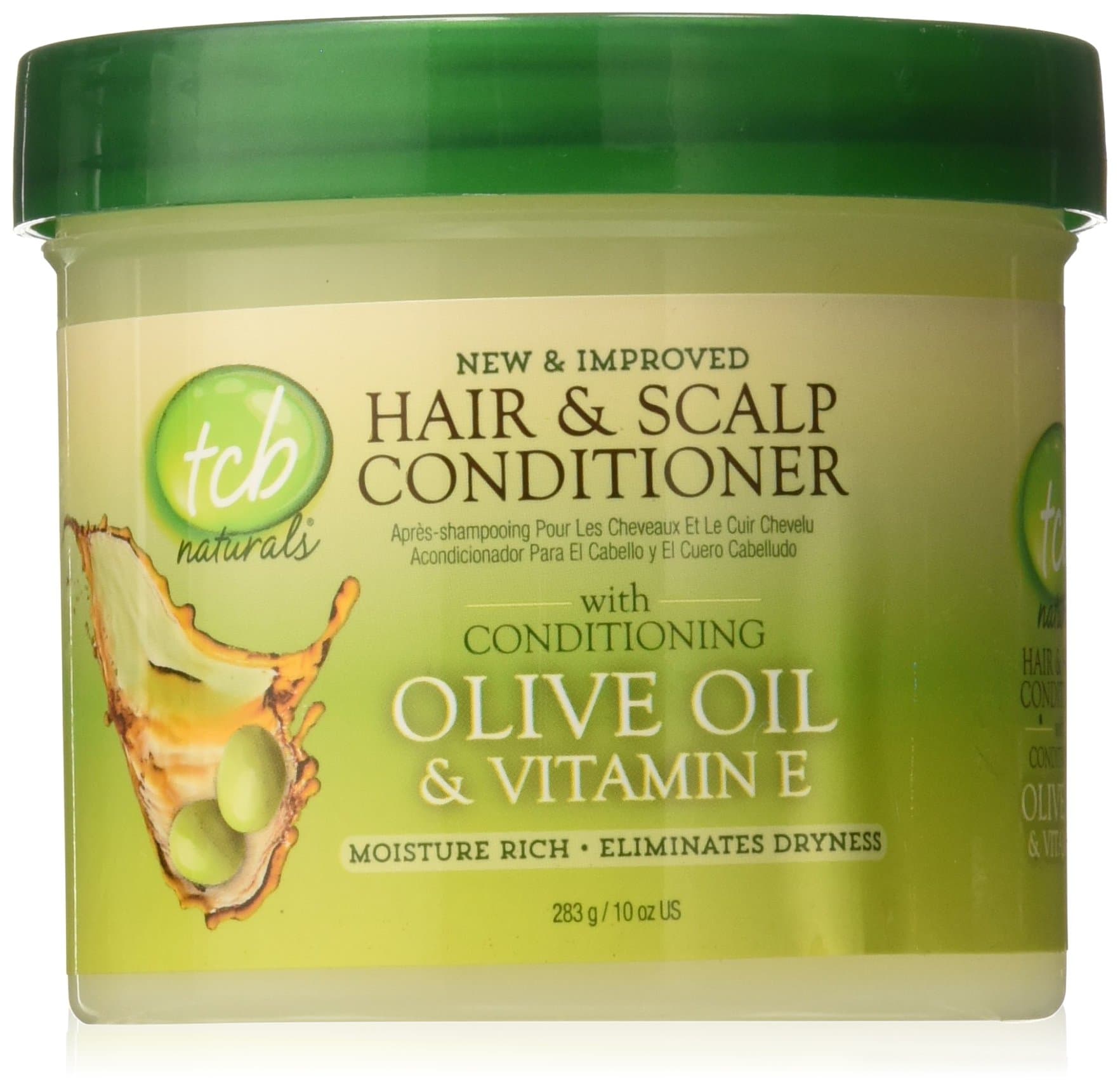 Naturals Conditioner Hair & Scalp Olive Oil & Vitamin-E Jar, 10 Ounce