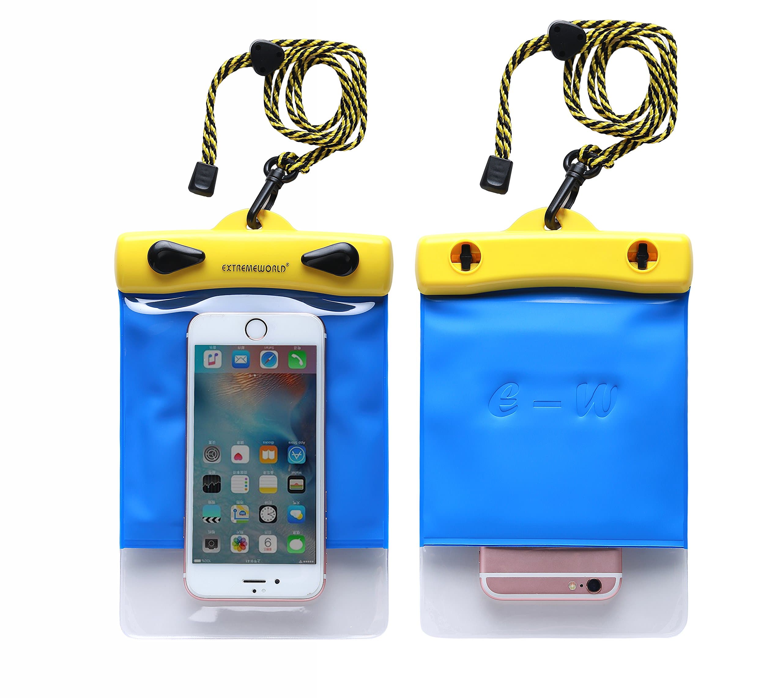 Dry Bag TPU Waterproof Case Bag for Outdoor Sports for Apple iPhone Nokia - Blue (4.7" x 5.9", Y1215)