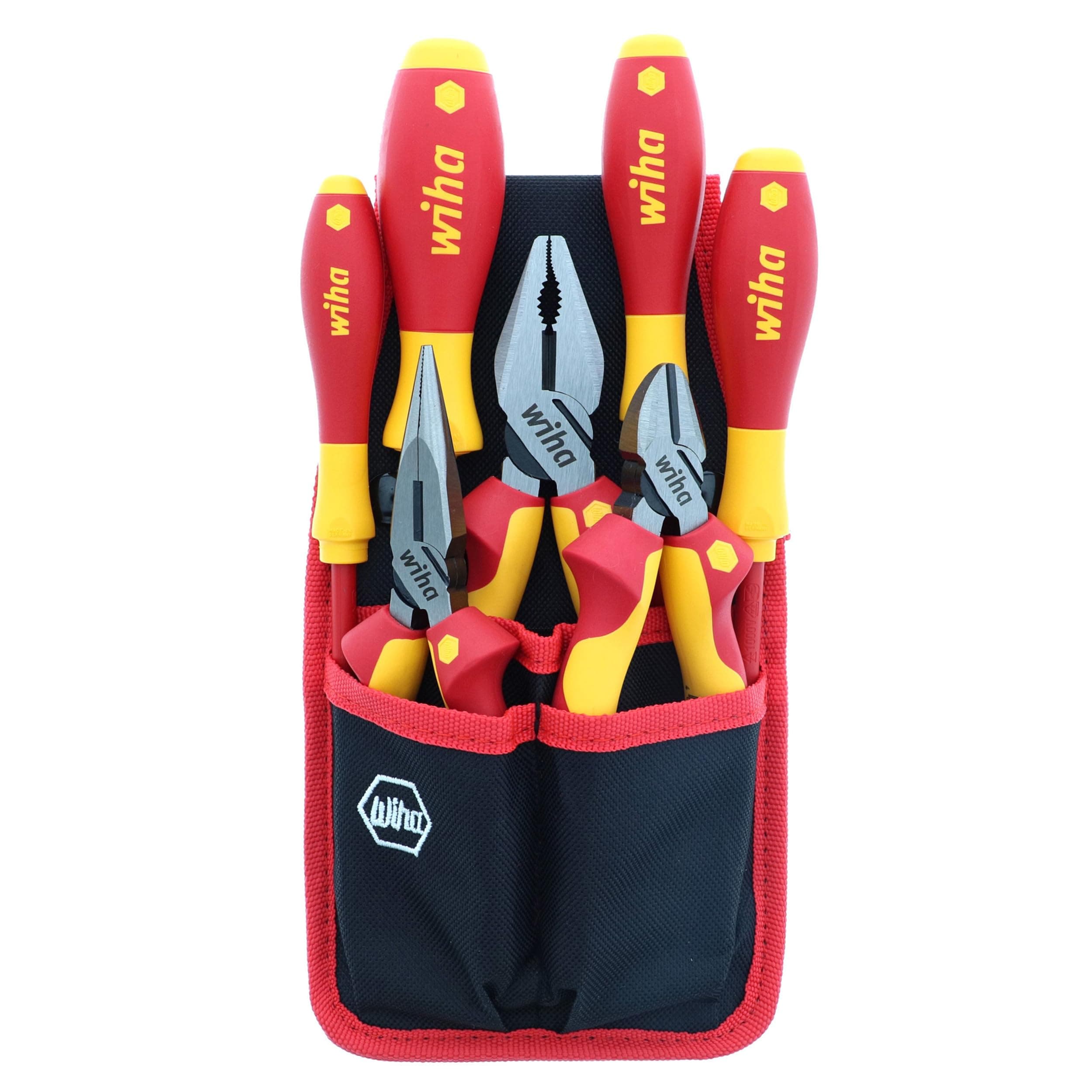 32985 7 Piece Insulated Industrial Pliers/Cutters/Drivers Belt Set, one size