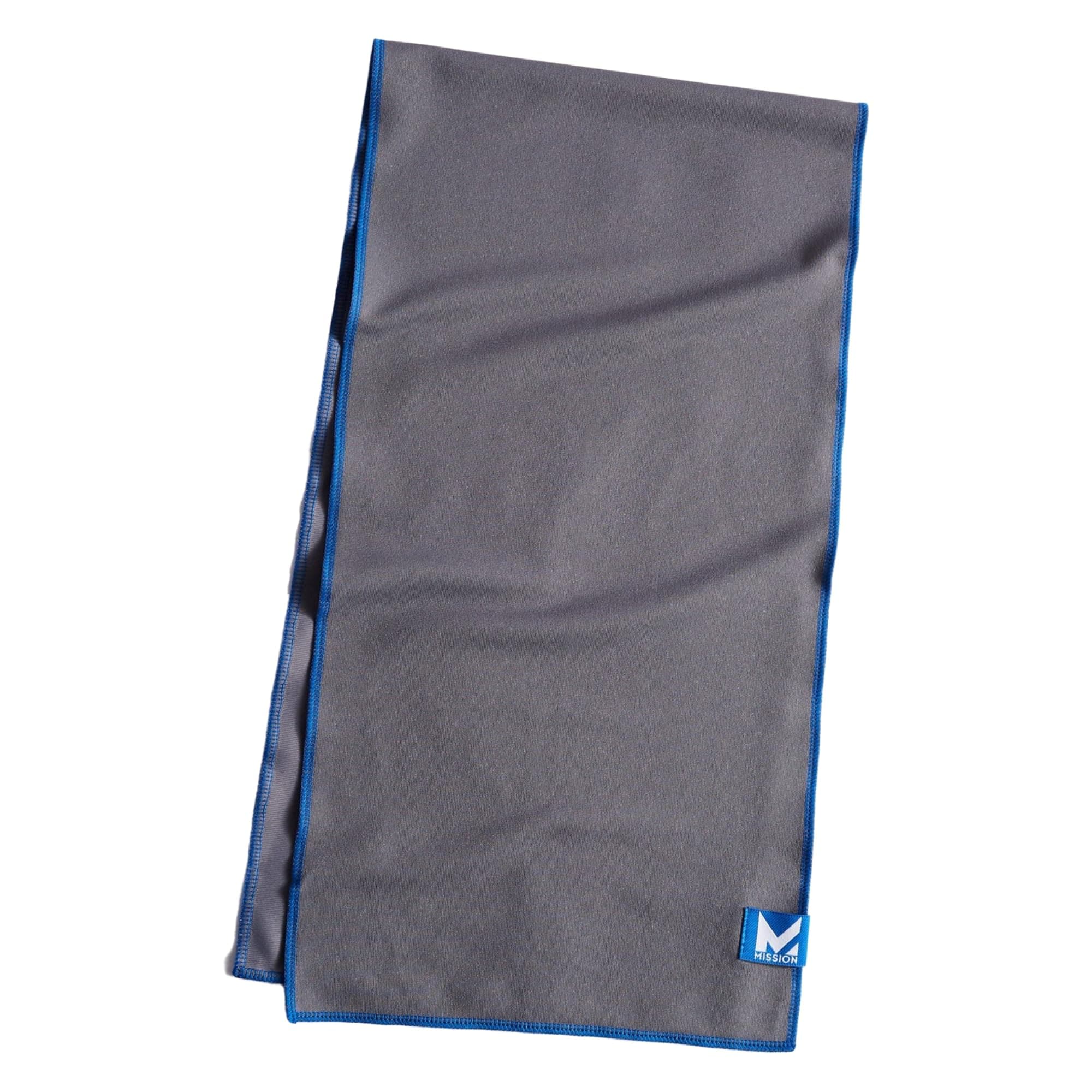 MISSION Max Plus Cooling Towel- Soft, Durable Microfiber - Cools Up to 3 Hours - UPF 50 Sun Protection - Machine Washable (Charcoal)