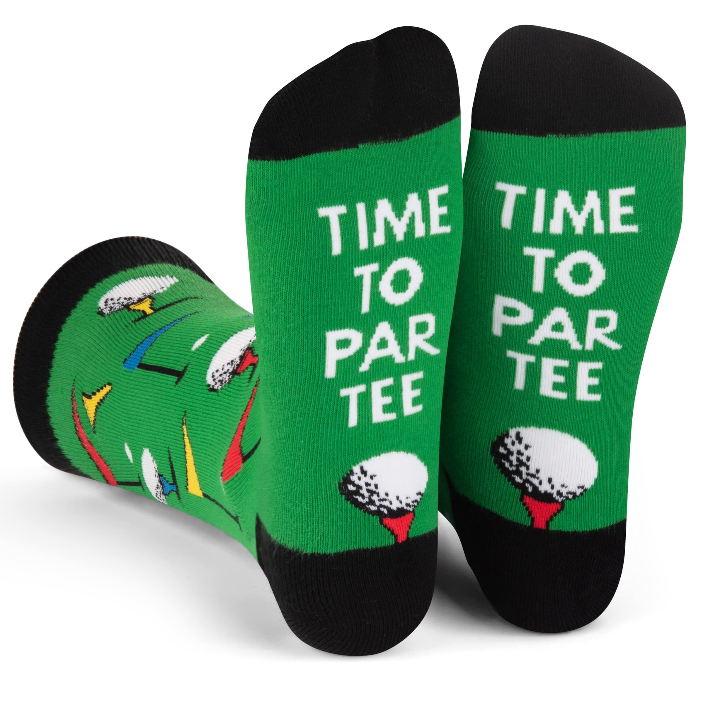 Lavley Funny Golf Socks - Fun gift for golfers - Unisex one size fits most - Great for birthdays or stocking stuffers