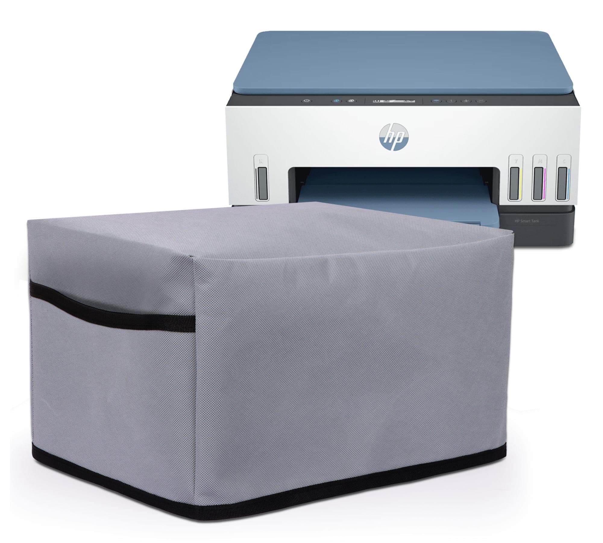 Polyester Blend Dust Proof Printer Cover for HP Smart Tank All-in-One 670 / 675 (Grey)