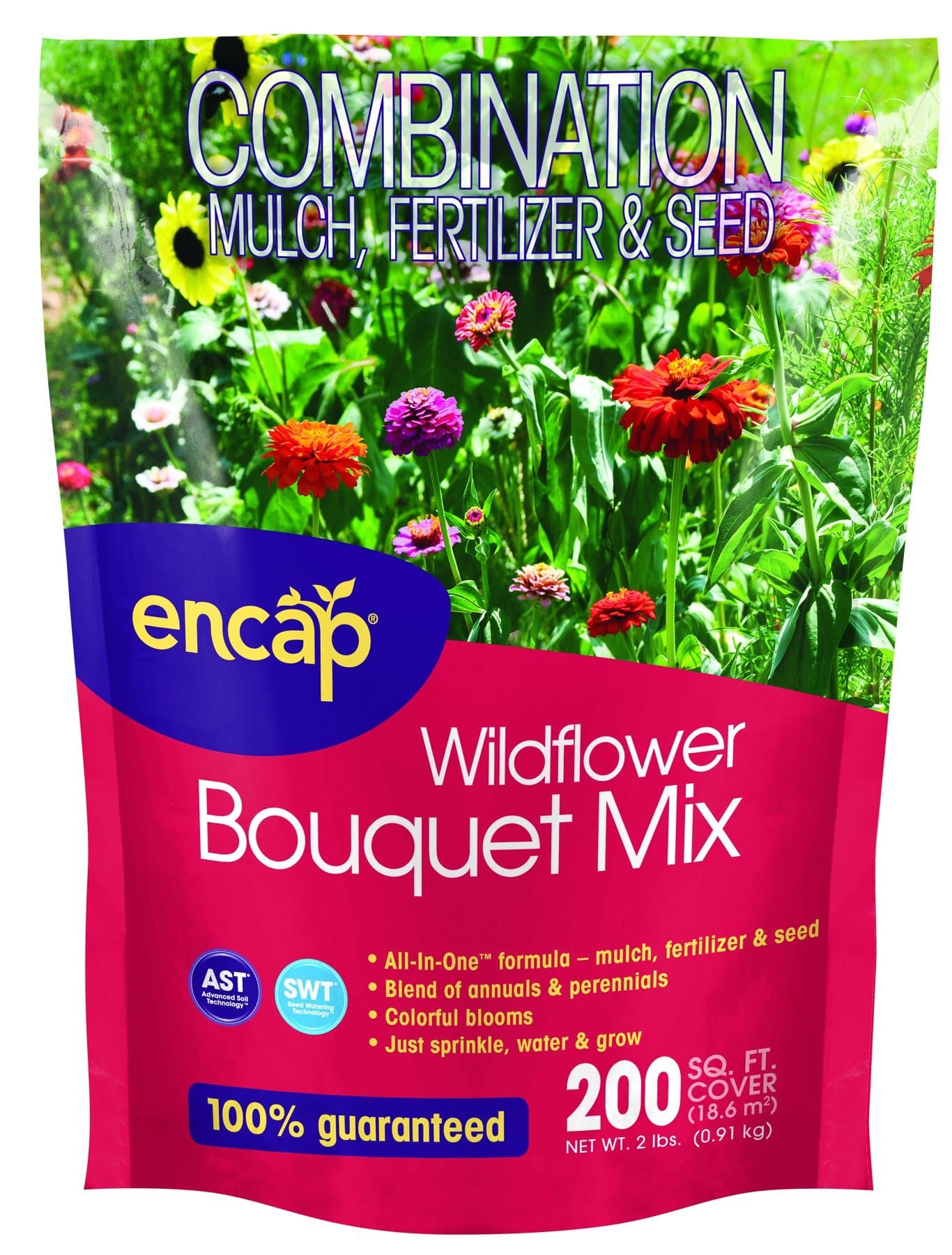 Encap 10809-6 Wildflowers Bouquet Mix, 2 Pounds Garden, Lawn, Supply, Maintenance
