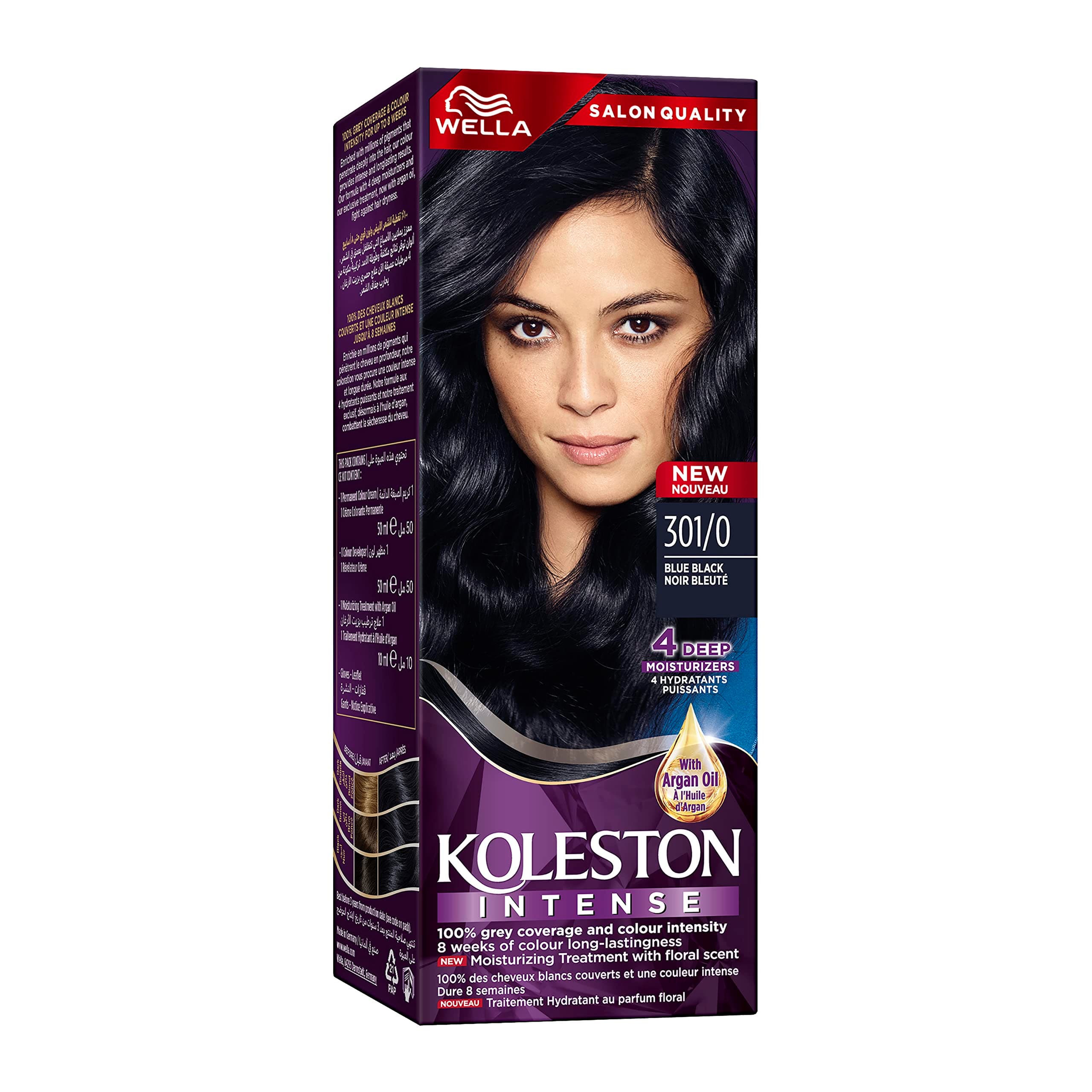 Koleston Hair Color Creme 301/0 Blue Black, 100 ml
