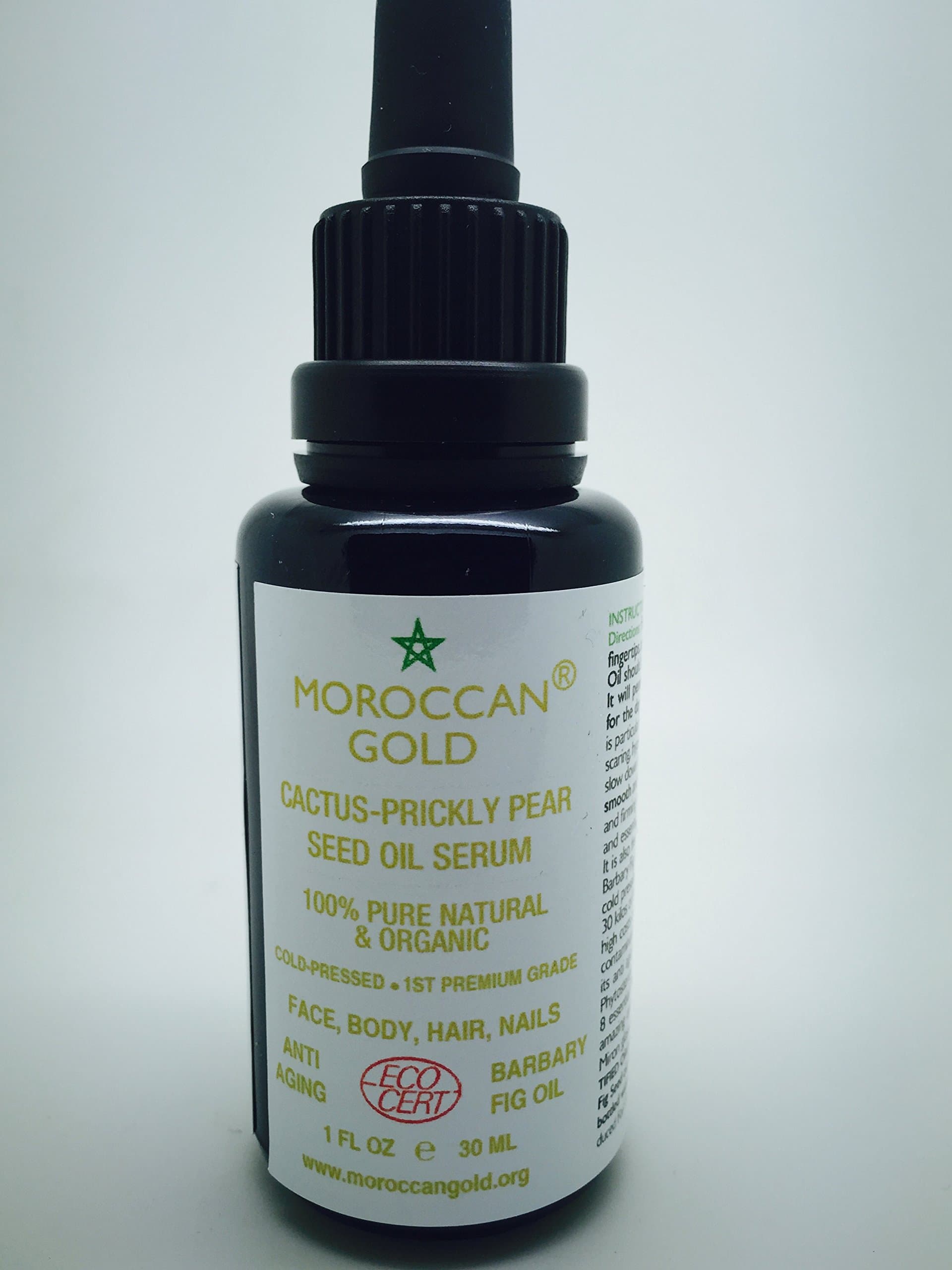 Cactus seed oil figue de barbary 100 percent bio ecocert certified organic 30 milliliter for hair care and Facial