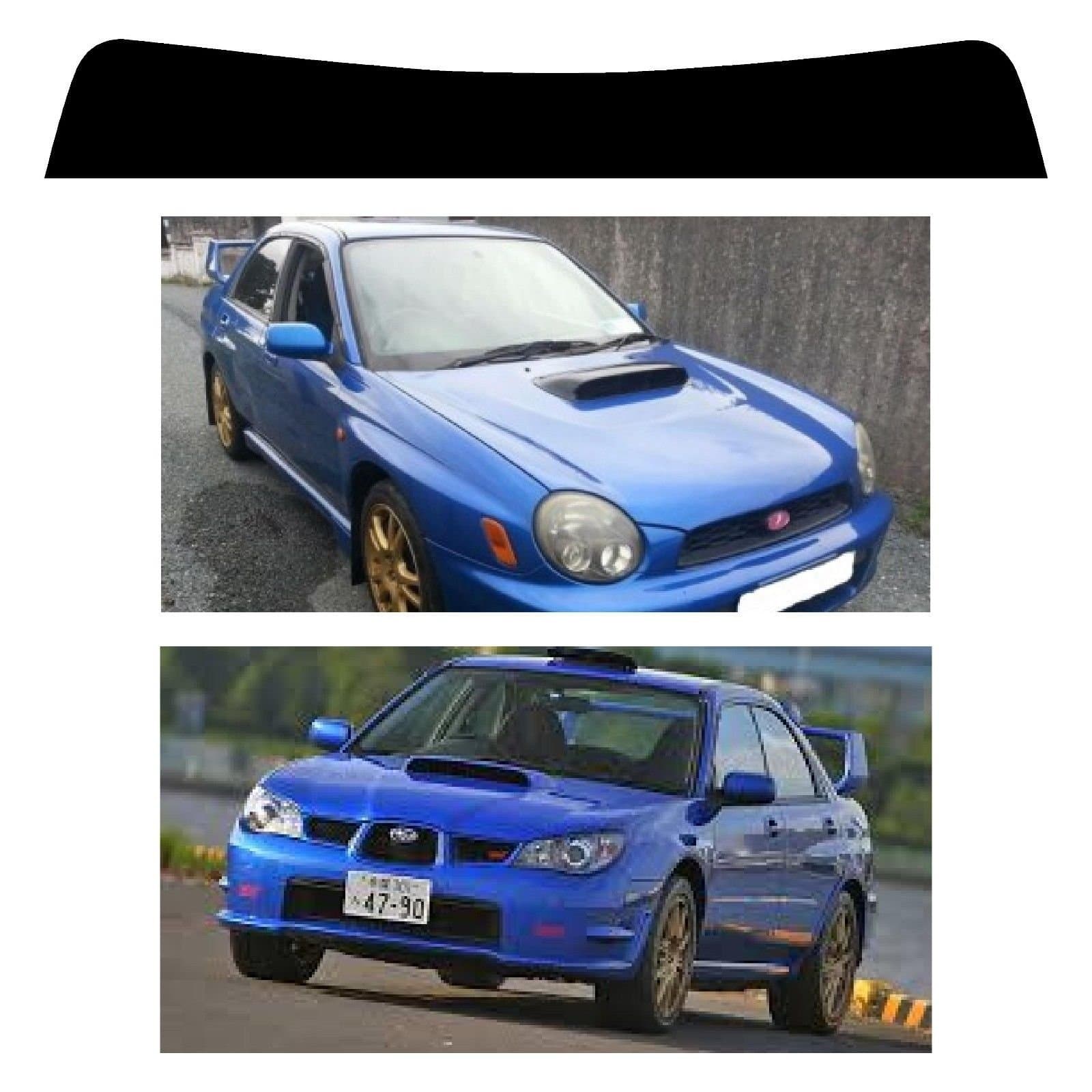 DogburtinosSunstrip for a Subaru Impreza Gen 2 2000-2007 pre-cut, no trimming required!!!