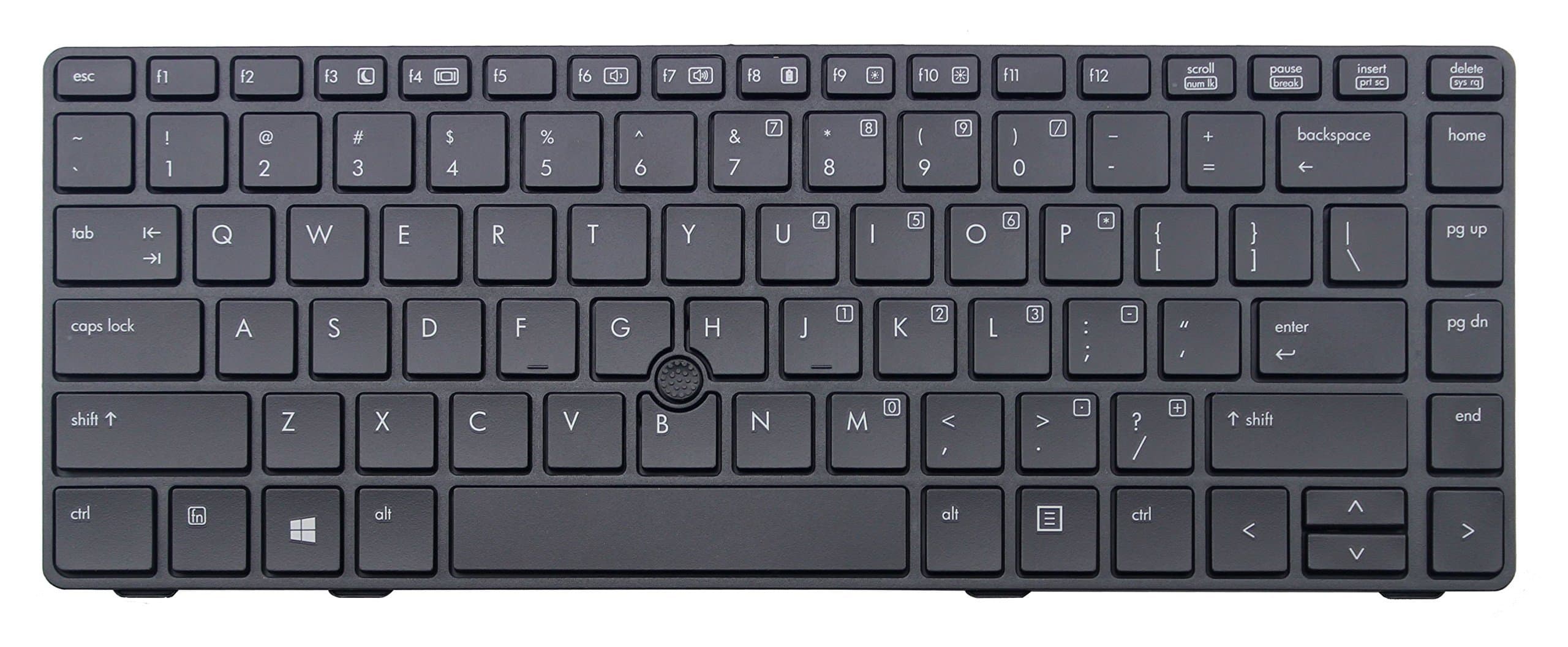 FEBNISCTE Keyboard for HP Elitebook 8460P 8460W ProBook 6460b 6465b Series Laptop Black US Keyboard