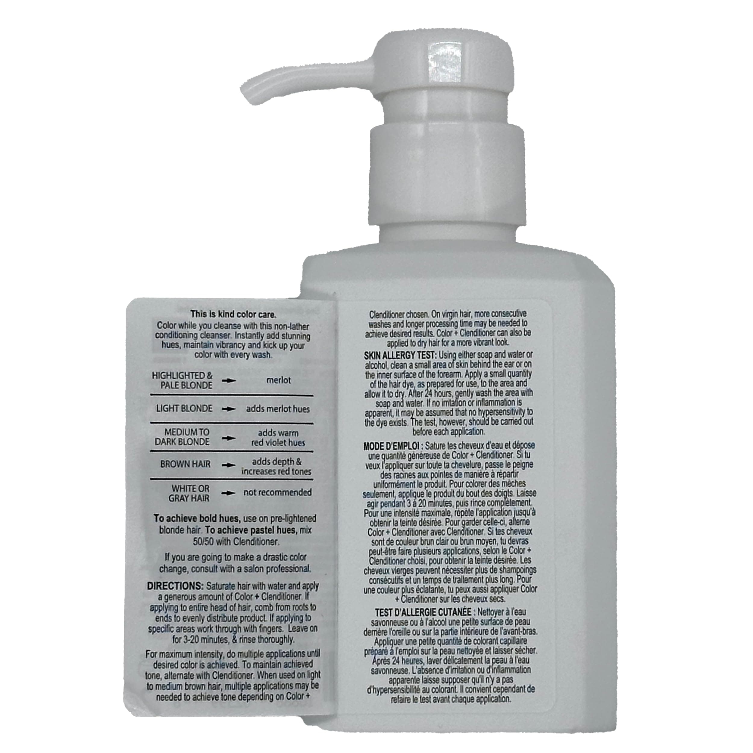 Keracolor Color + Clenditioner 3-in-1 Color-Depositing Conditioner for Brunettes, Gently Cleanses & Conditions, Semi-Permanent Hair Color, 12 Fl Oz