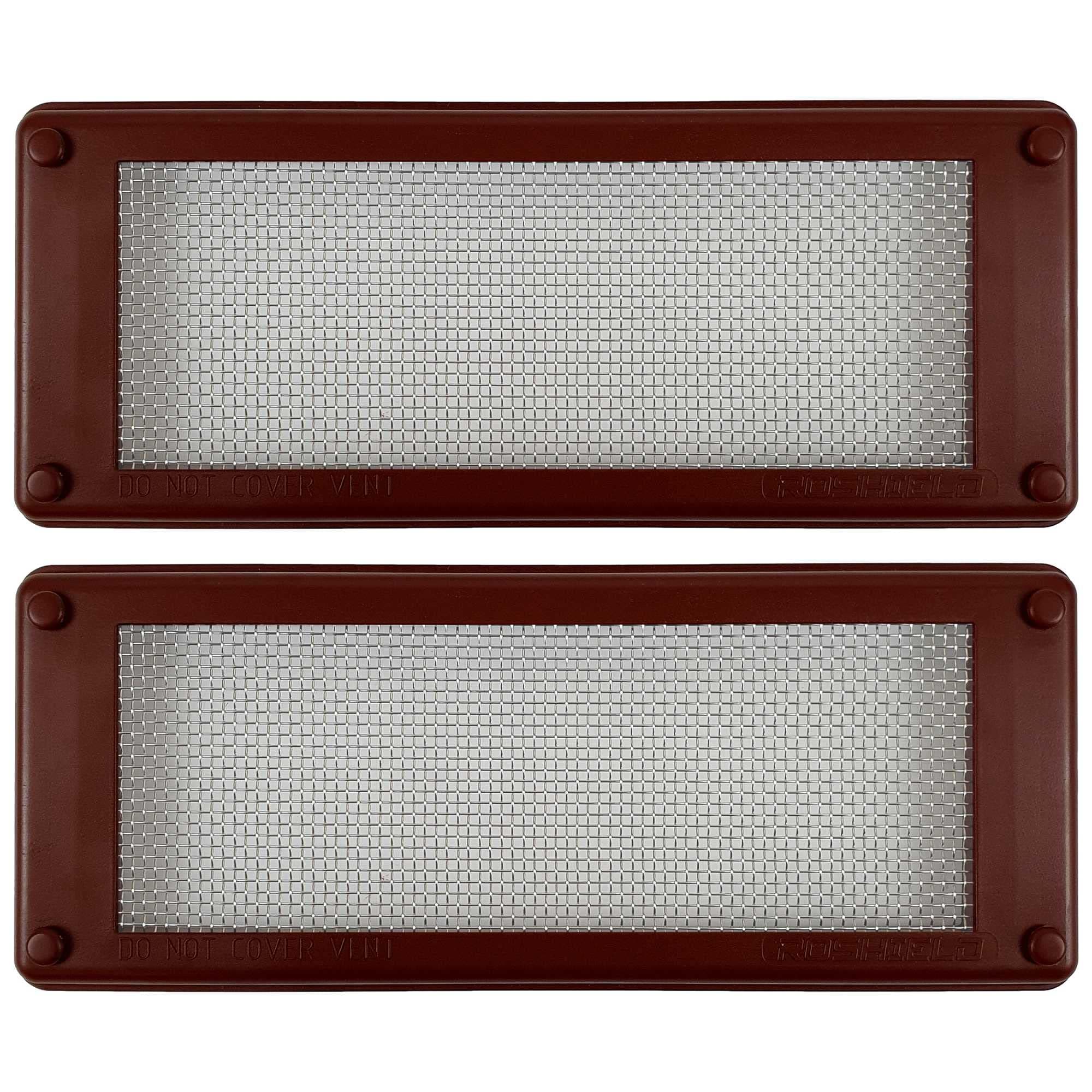 RoshieldPest Proofing Air Brick Mesh Vent Cover | Mouse Insect Rodent Control Prevention (Brown, Standard)