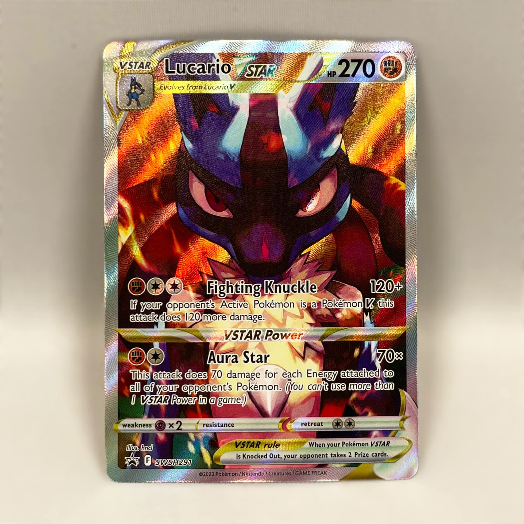 PoKéMoN Trading Card Game Sword & Shield Crown Zenith Elite Trainer Box Exclusive Black Star Promo Lucario VSTAR SWSH291