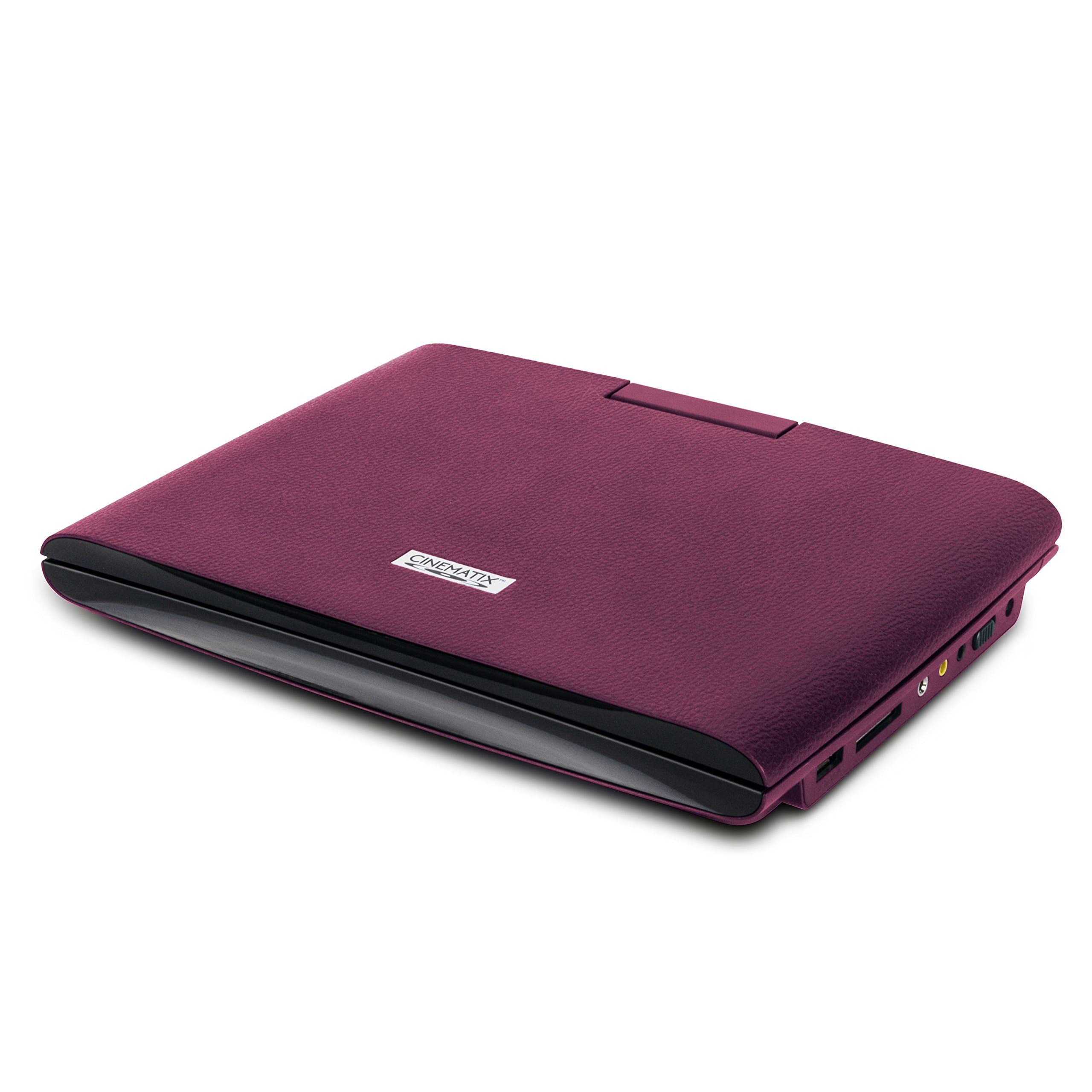 Cinematix 70664-PG Portable DVD Player with 6 + Hour Battery Life, 9", Purple