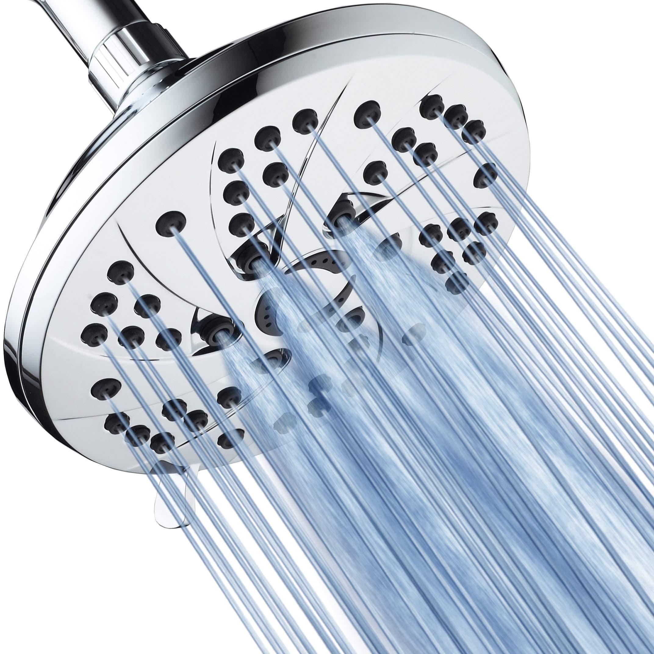 High Pressure 6-inch / 6-Setting Premium Rain Shower Head by AquaDance for the Ultimate Shower Spa Experience! Officially Independently Tested to Meet Strict US Quality & Performance Standards!