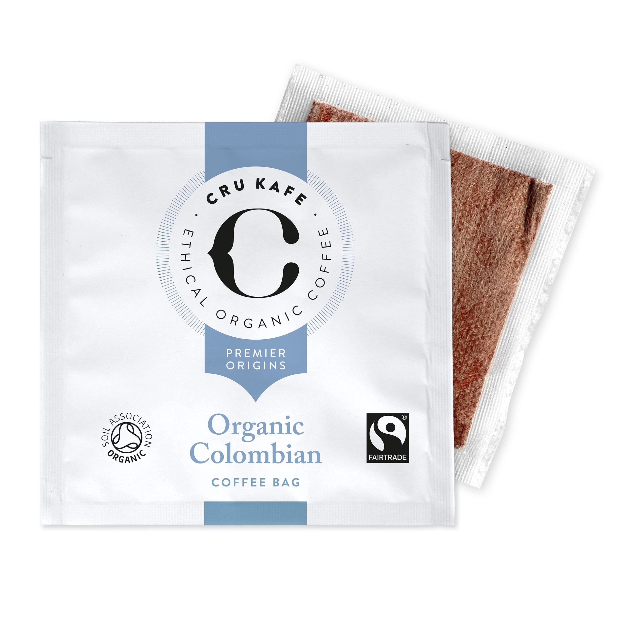 Coffee Bags, Organic Colombian Medium Roast, 30 Individual Bags