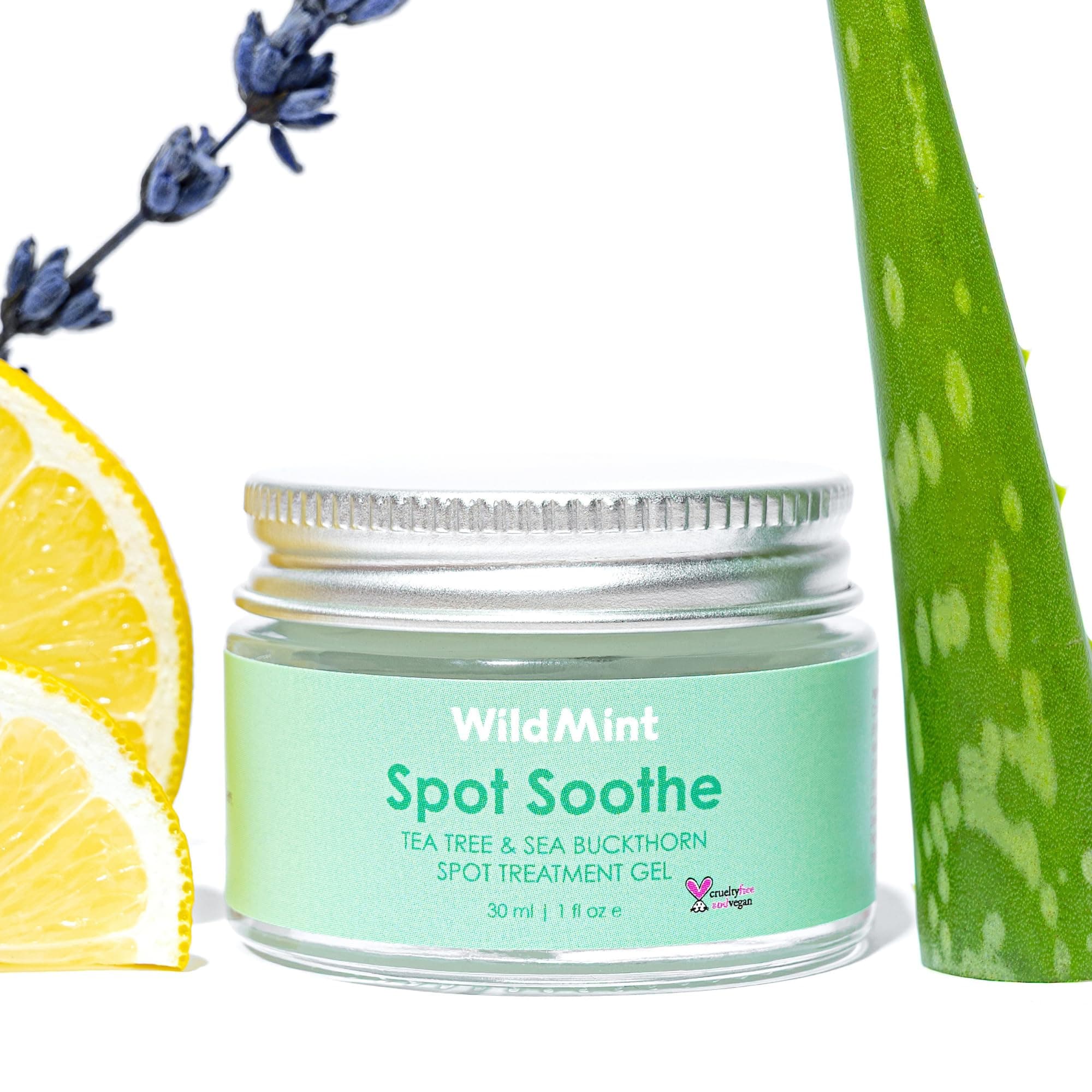 – Spot Soothe Natural Spot Treatment Gel | Reduces Breakouts, Scars & Irritation | Tea Tree Healing Serum for Acne Prone Skin, Blemishes, Redness & Ingrown Hairs | Cruelty-Free UK Skincare 30ml