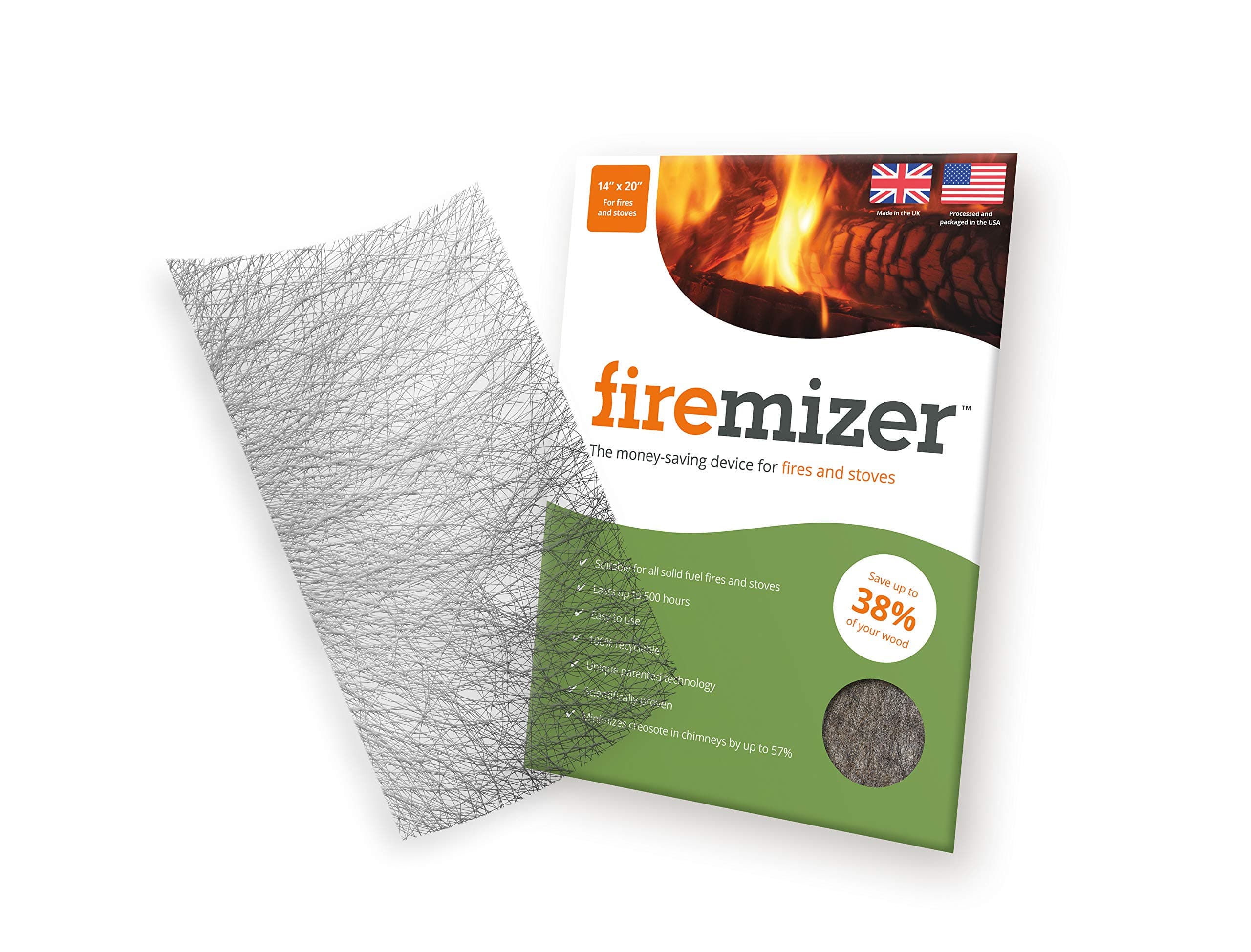 Firewood Saving Fireplace and Wood Stove Device, Minimizes Creosote, Maximizes Heat Conduction