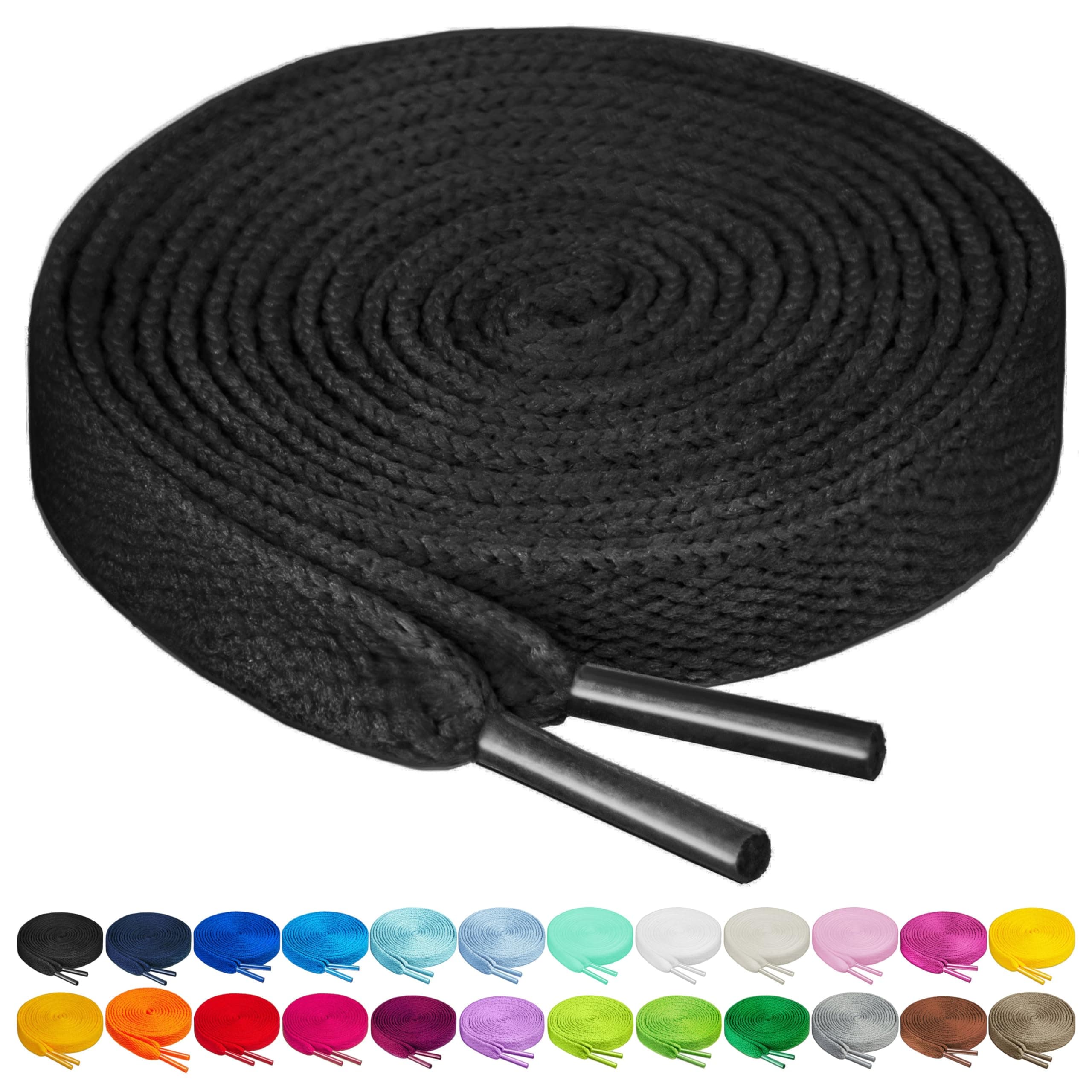 Shoelaces in 27 Colors Flat 5/16" Shoe Laces in 4 Different Lengths