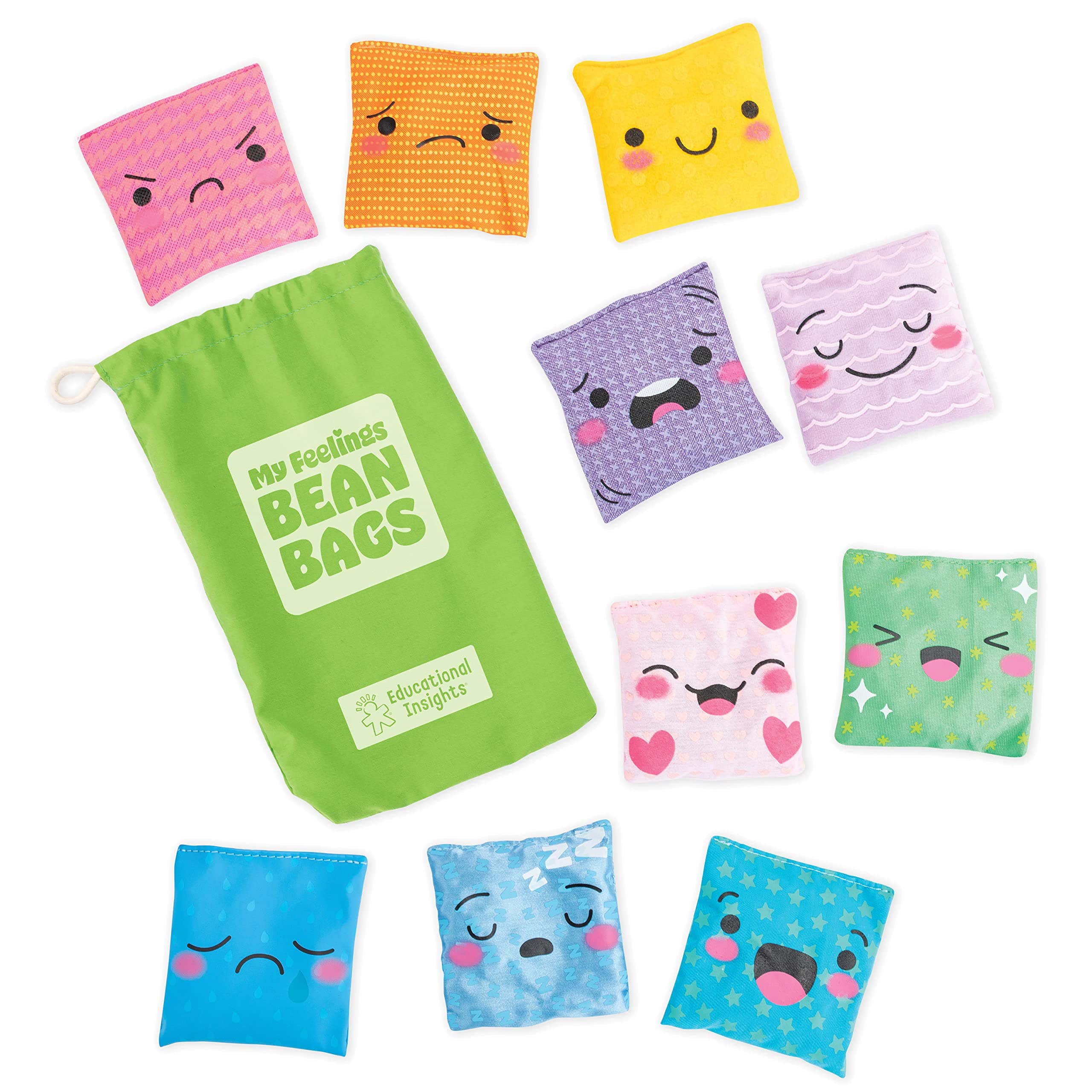 Learning Resources My Feelings Bean Bags, Help Children Understand Emotions and Express Feelings Through Play, Ages 3+,Multicoloured,Medium