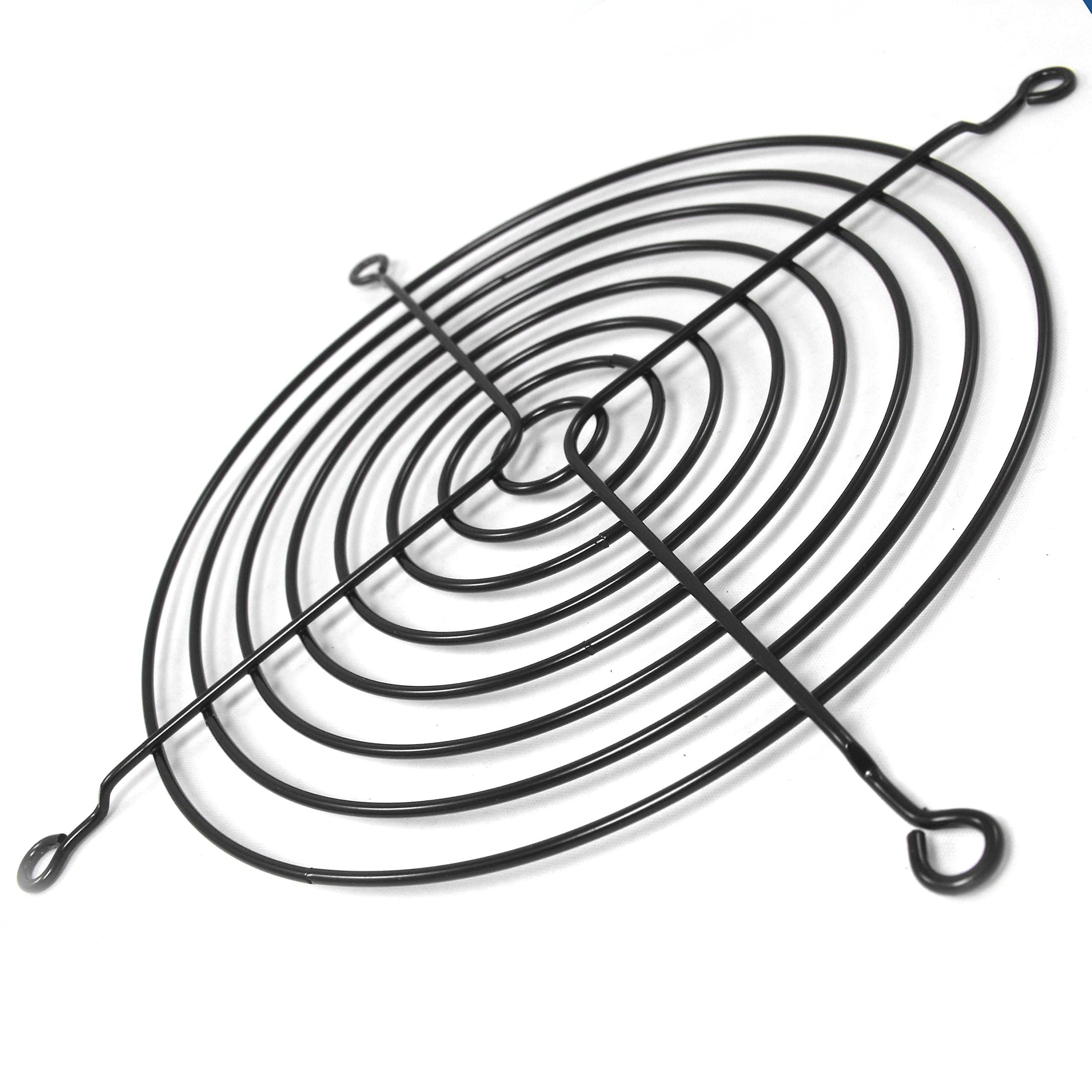 AABCOOLING Grill 140 Black - Metal Grill for 140mm Fans, 140mm Fan Grill, 140mm Dust Filter, Fan Cover, Fan And Filter, Dust Filter, 140mm Fan Filter