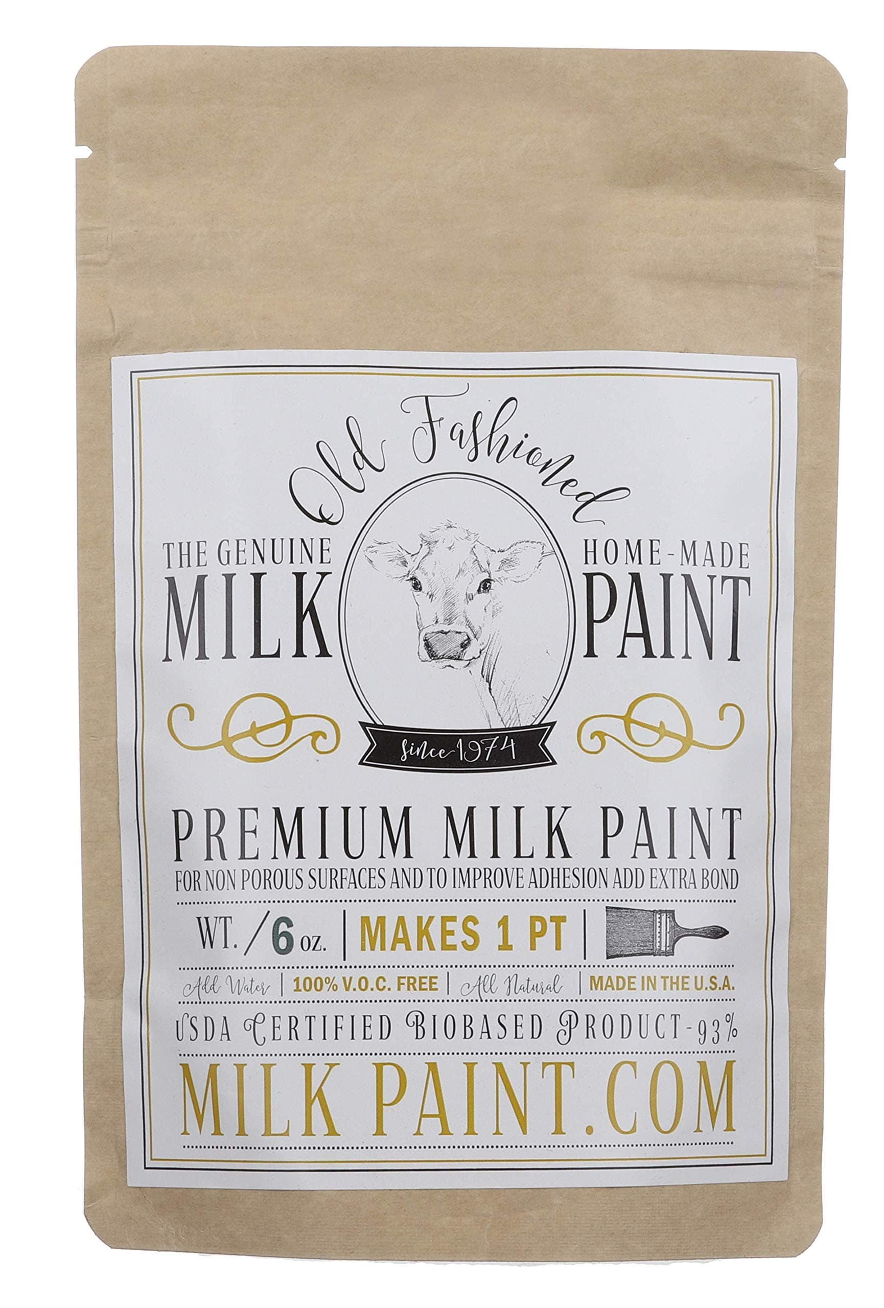 Non-VOC Powder Paint, 1 Pint, Mustard