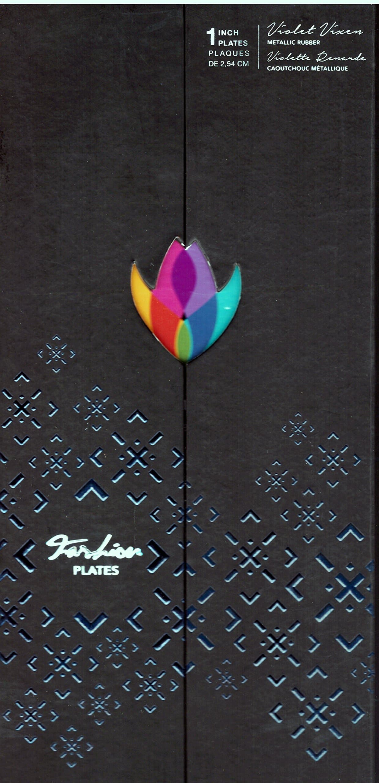 (The Art & Science of Superior Hair) Violet Vixen Metallic Rubber Fashion Plates