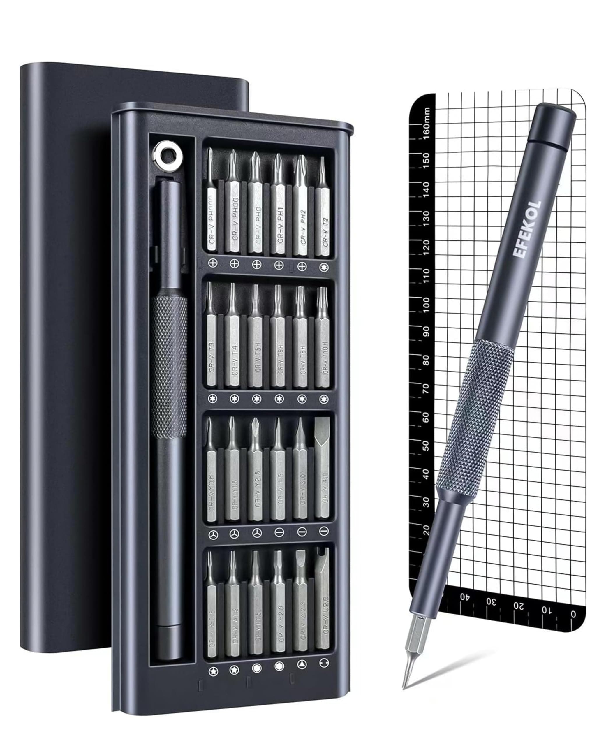 Precision Screwdriver Set, Mini Tool Kit with Security Torx Phillips Star, Repair for MacBook, Laptop, PC, PS5/4, Ring Doorbell, iPhone, Xbox, Glasses, Watch