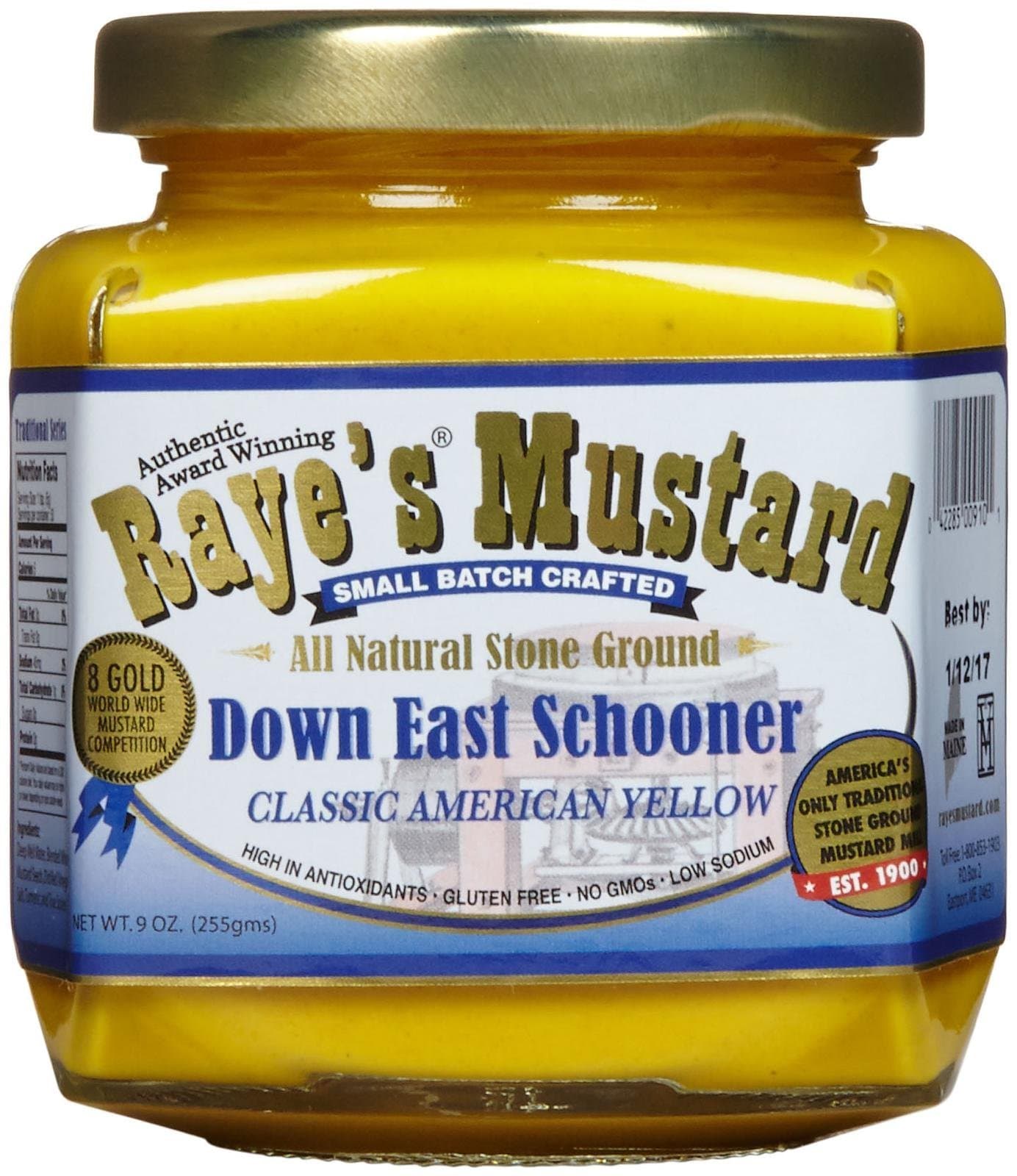 RAYES MUSTARD Mustard Downeast, 9 OZ