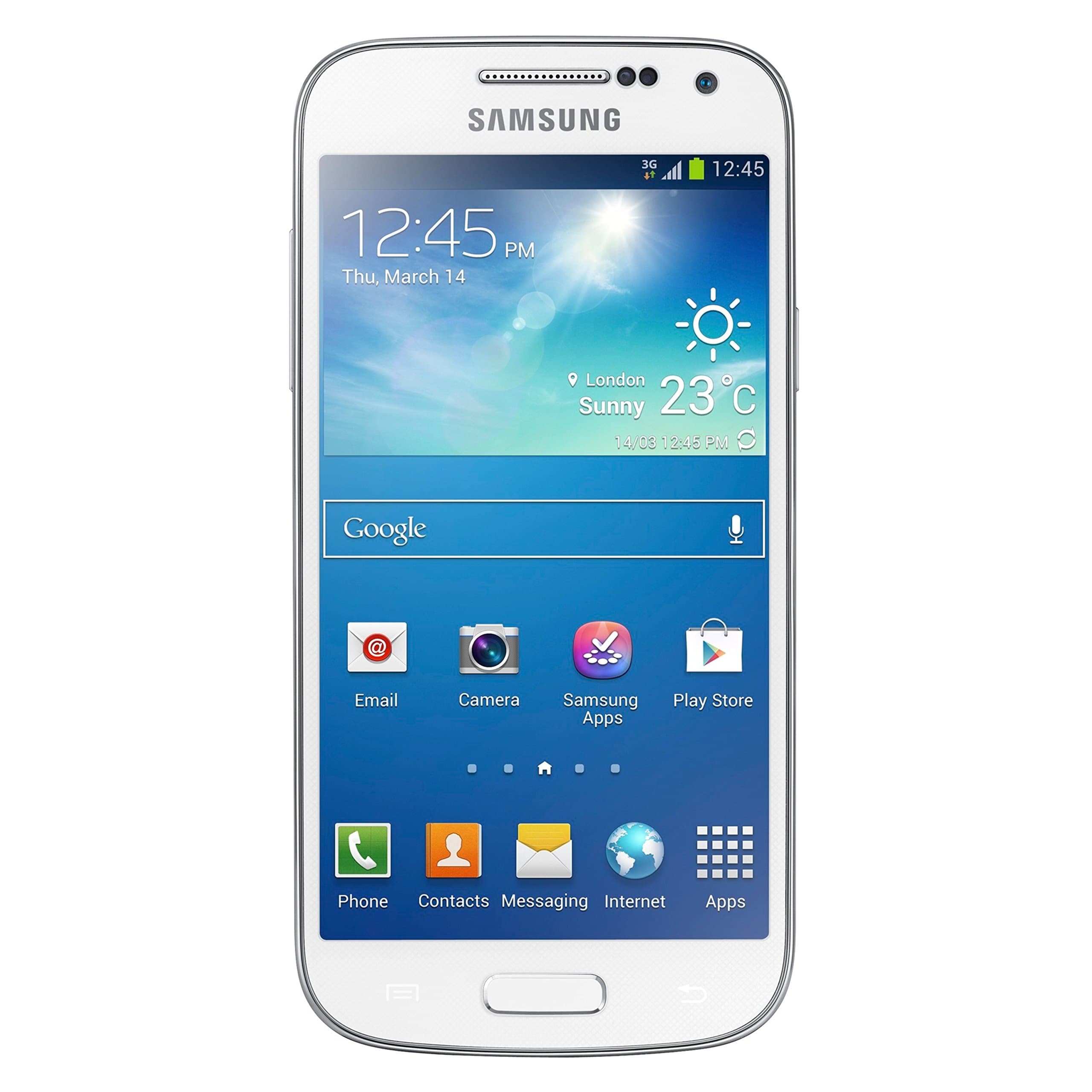 Samsung Galaxy S4 Mini GT-I9192 Factory Unlocked Cellphone, 8GB, White
