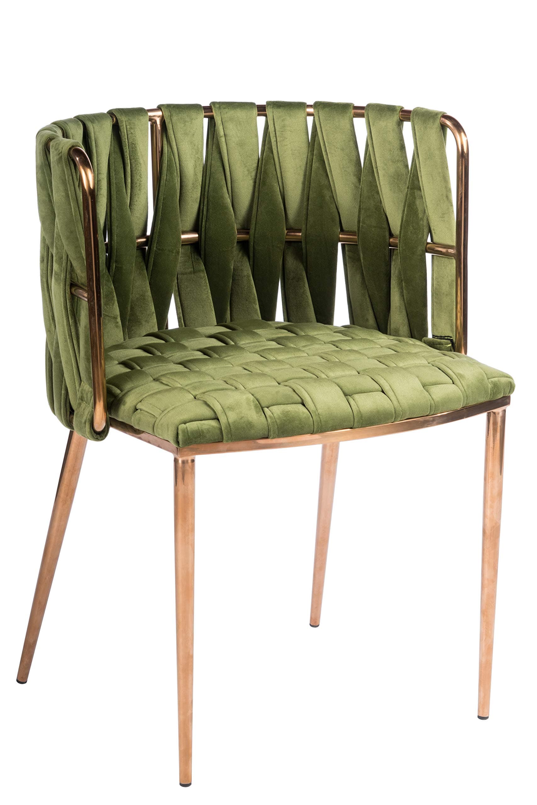 Statements by J Milano Dining Chair, Green, 29.5 Inch Tall