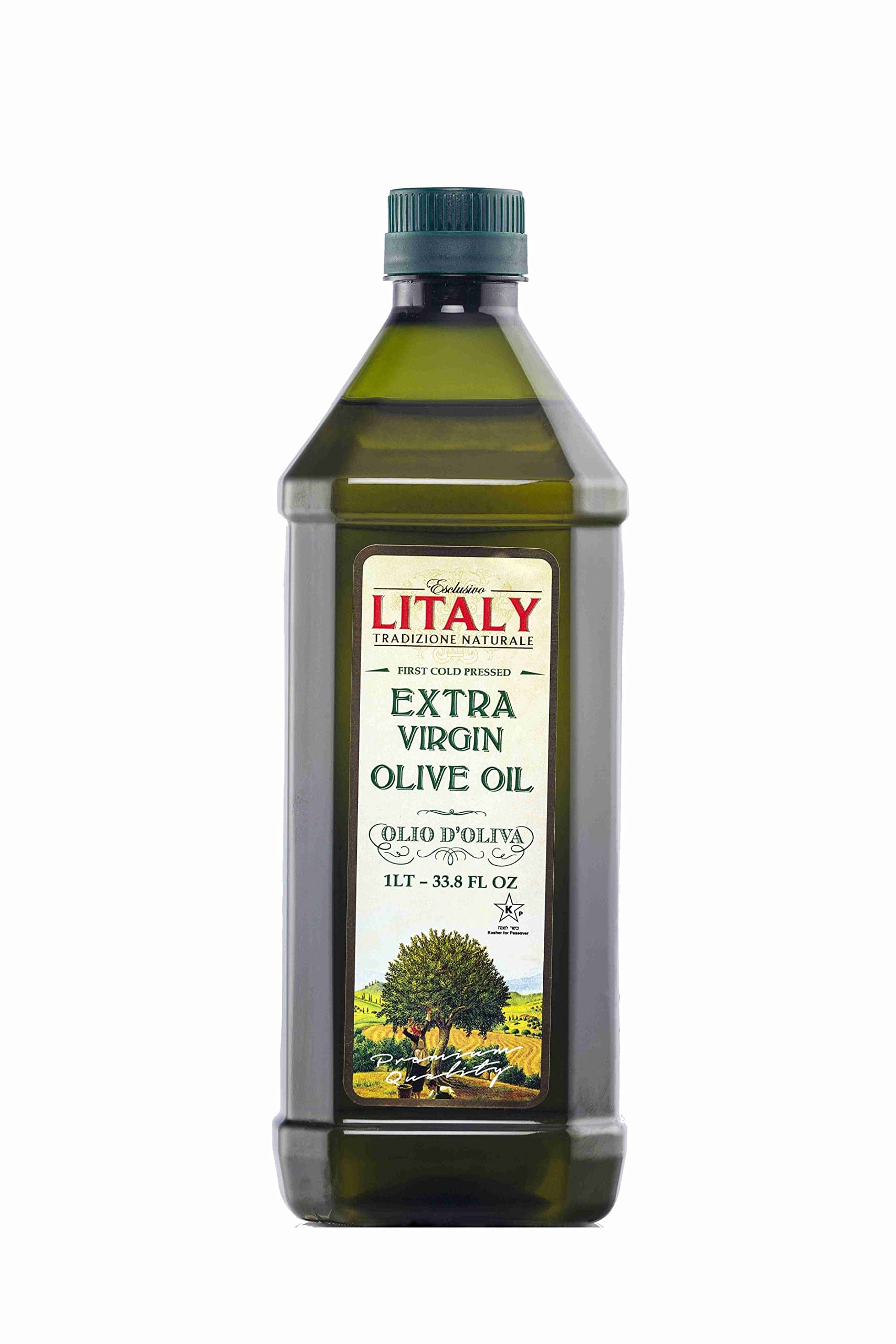 Litaly Extra Virgin Olive Oil In Plastic Bottles, 33.8 Fluid Ounce