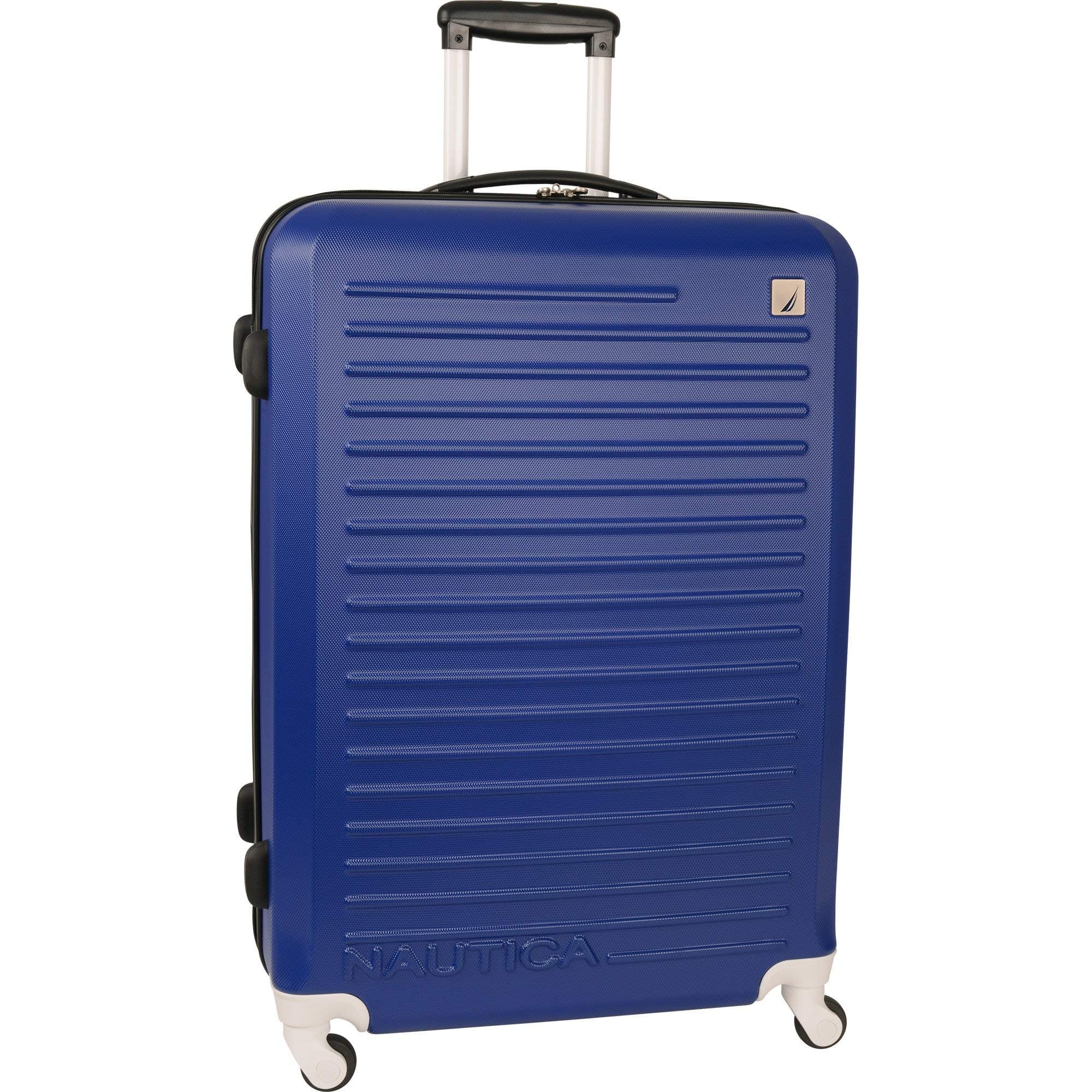 Nautica Ahoy Hardside Expandable 4-Wheeled Luggage-28 Inch Checked Size, Cobalt Blue, 28