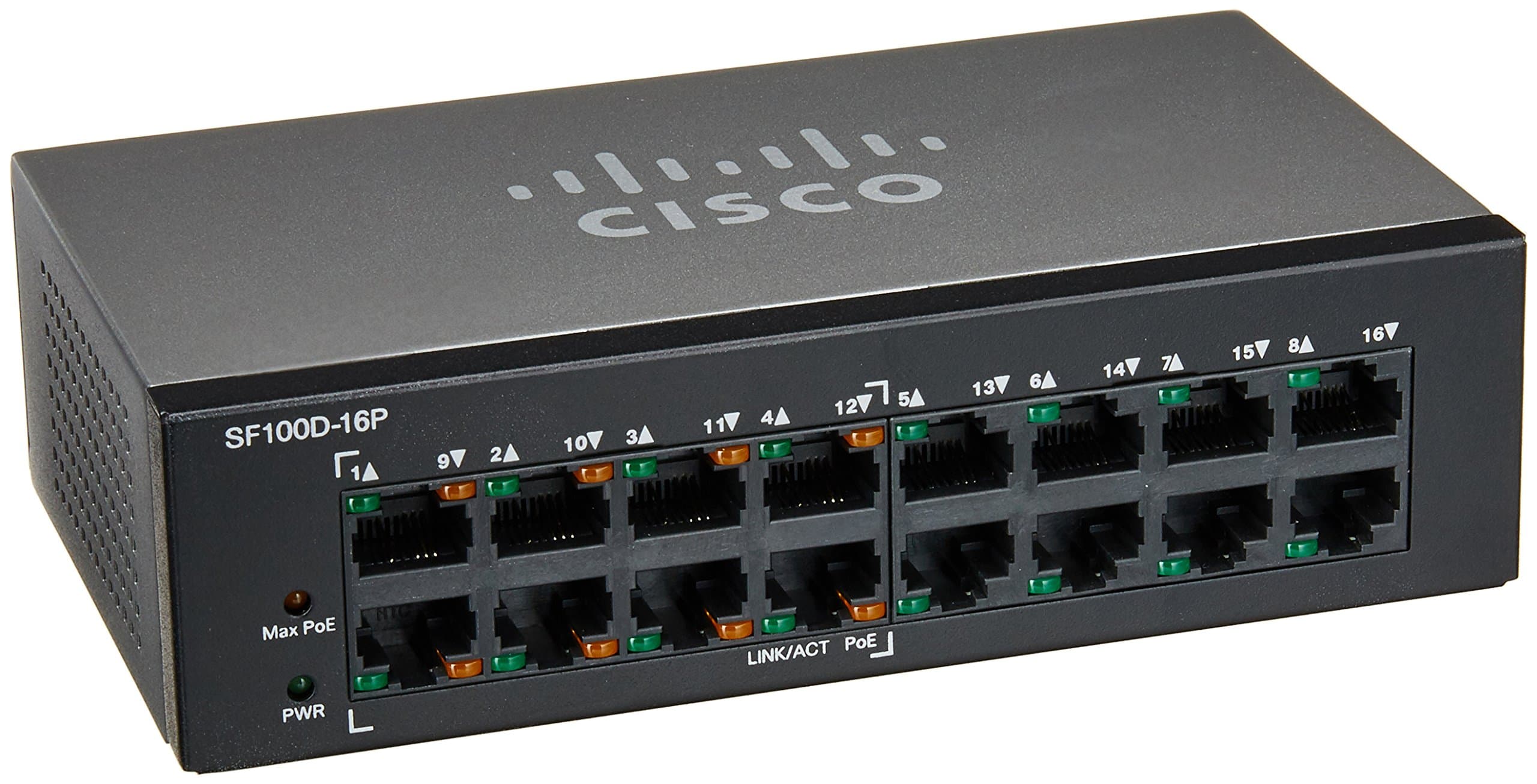 CISCO Systems SF100D-16P-NA 16 Port 10/100 PoE