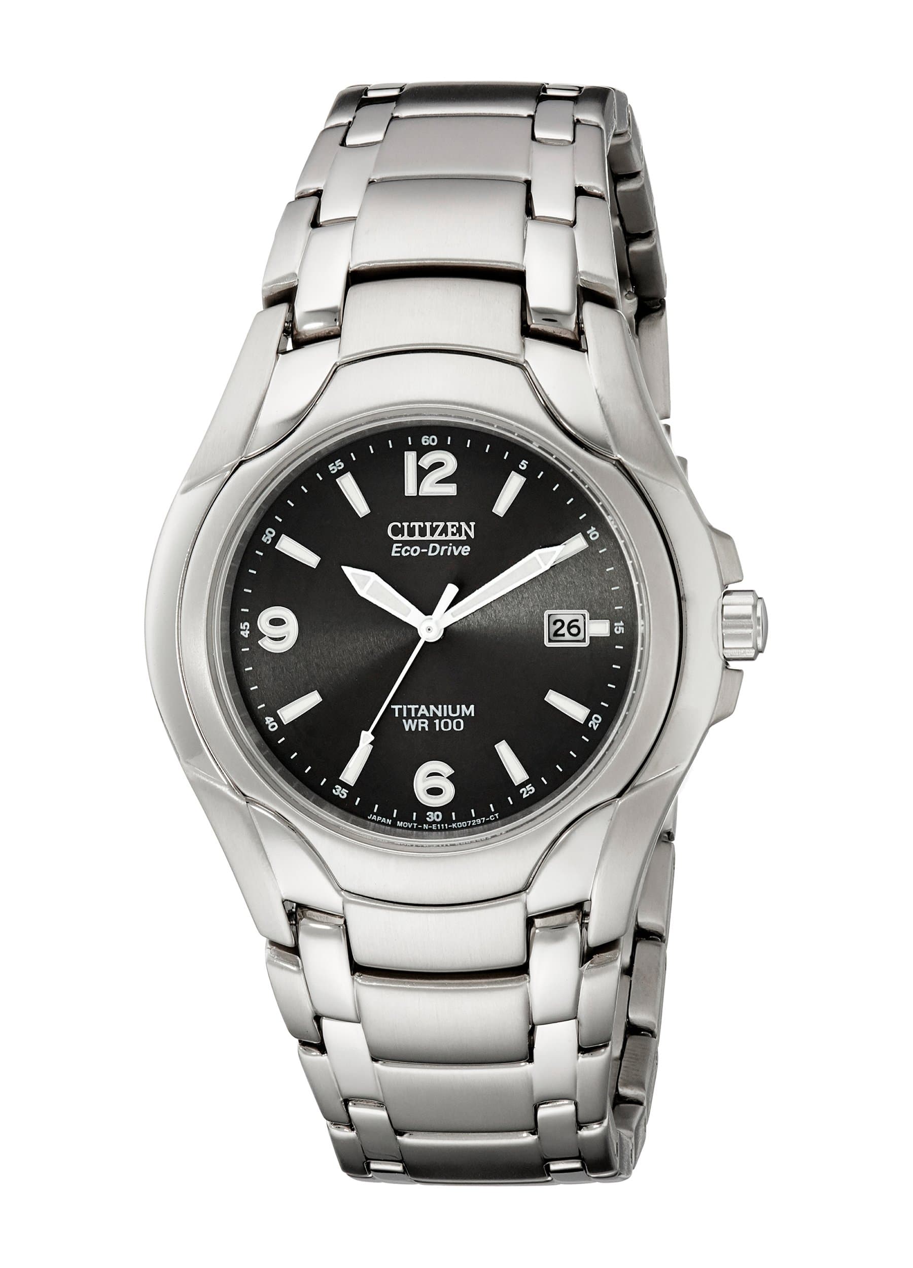 Citizen Men's Eco-Drive Titanium Watch with Date, BM6060-57F