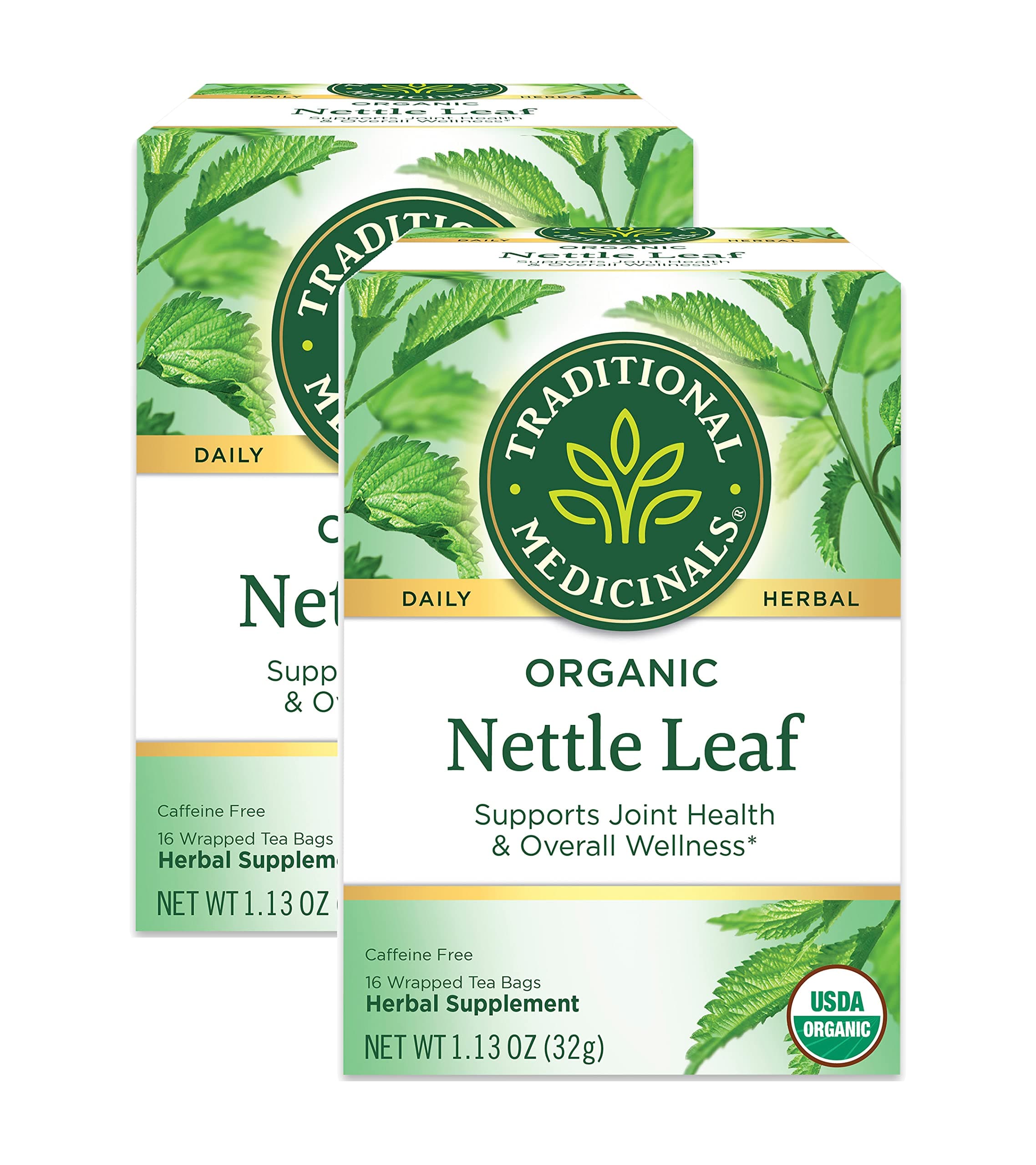 Organic Nettle Leaf 16 Tea Bags (Pack of 2)