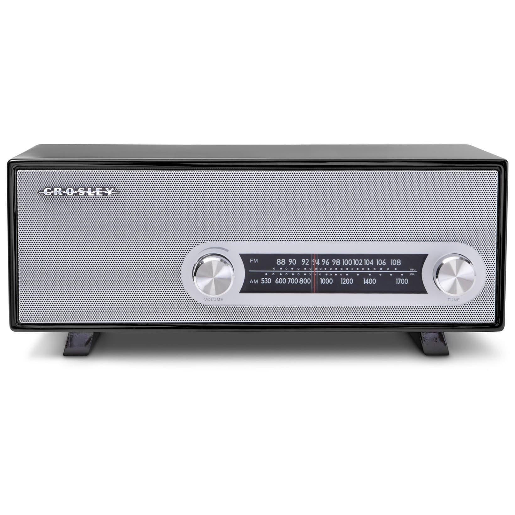 Crosley CR3022A-BK Ranchero Retro AM/FM Tabletop Radio with 3-inch Studio Driver, Black