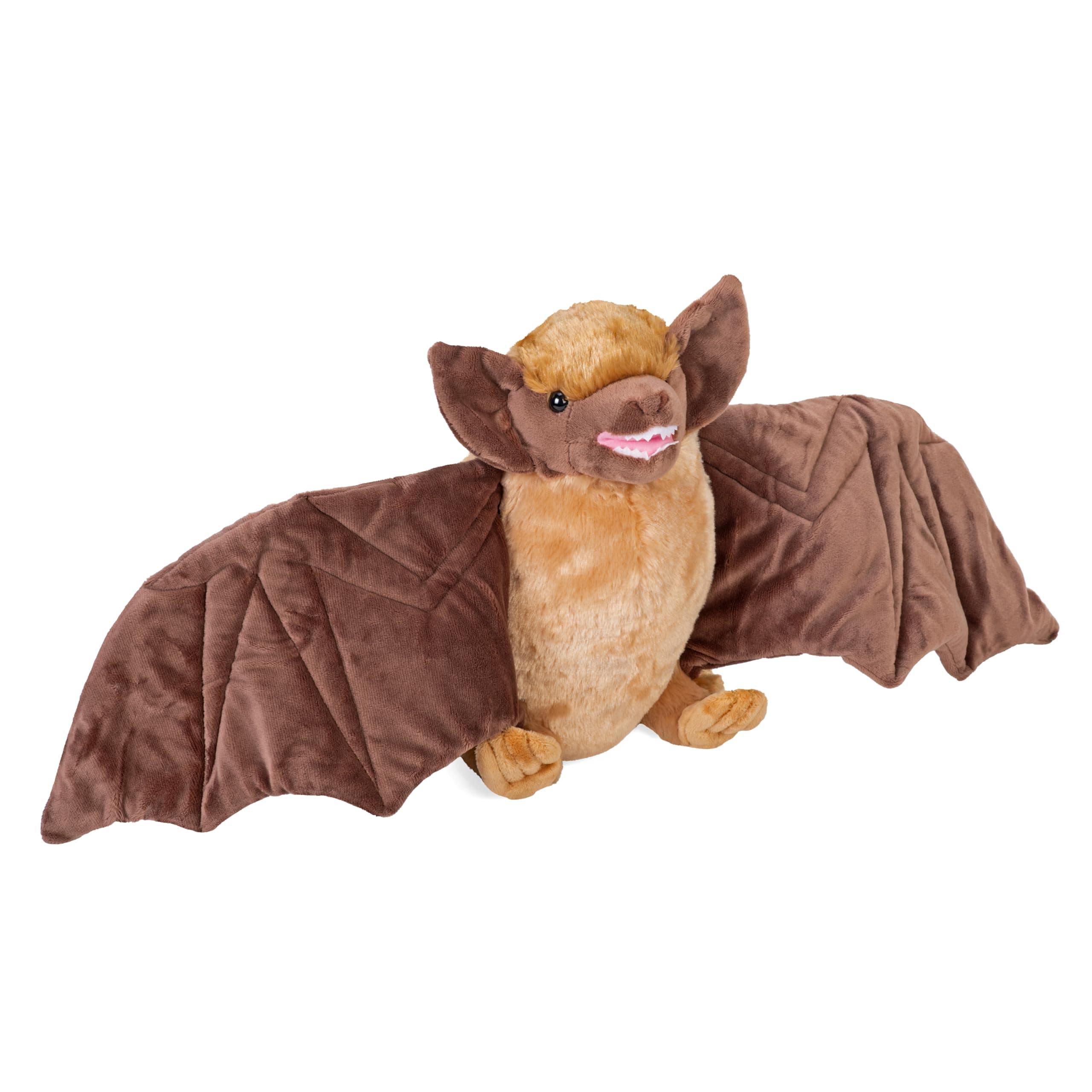 Wild Republic Brown Bat Plush Soft Toy, Cuddlekins Cuddly Toys, Gifts for Kids 30 cm