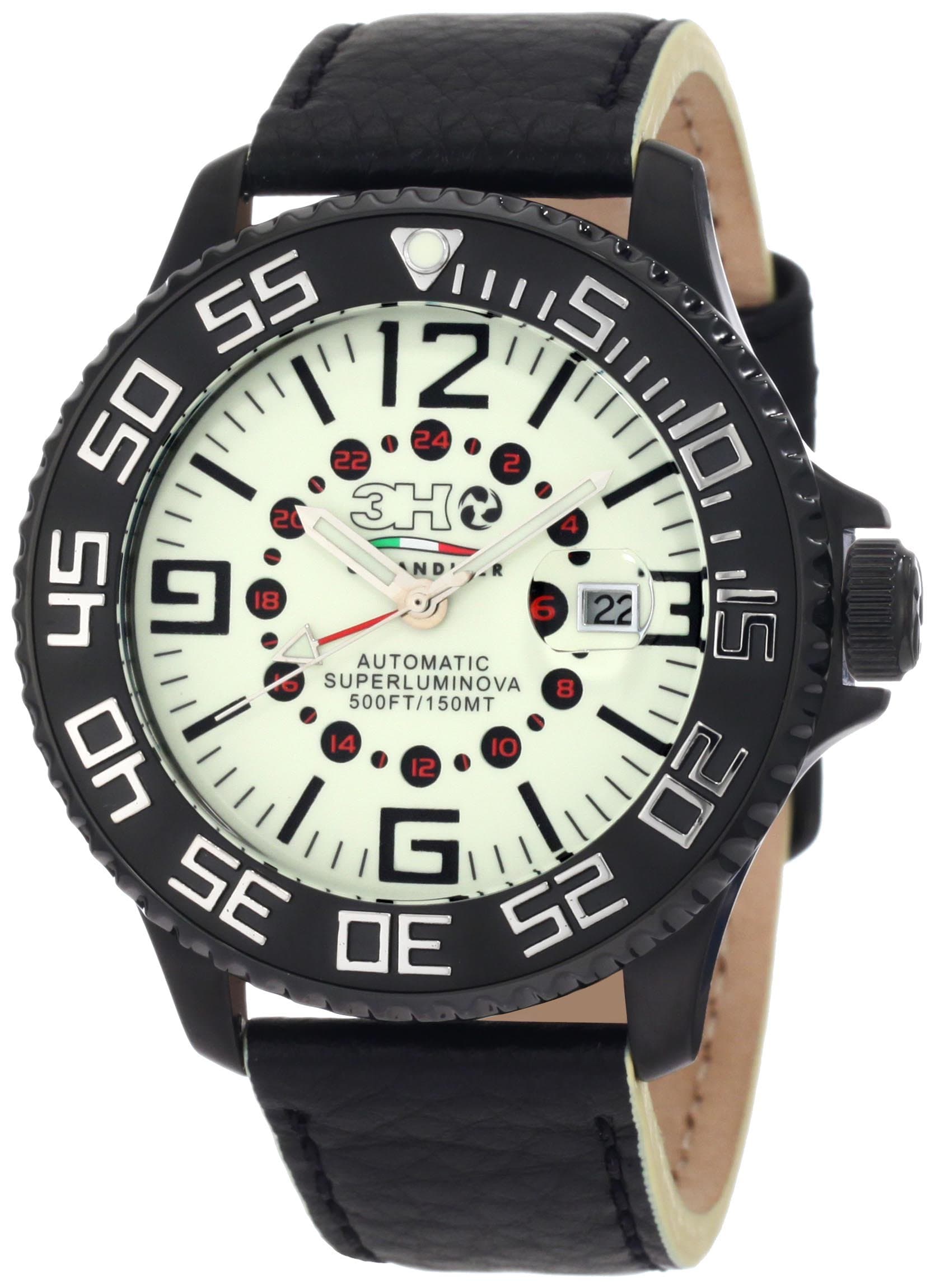 3H Women's CH3N Tintangraph Titanium Beige Dial Chronograph Interchangeable Band Watch