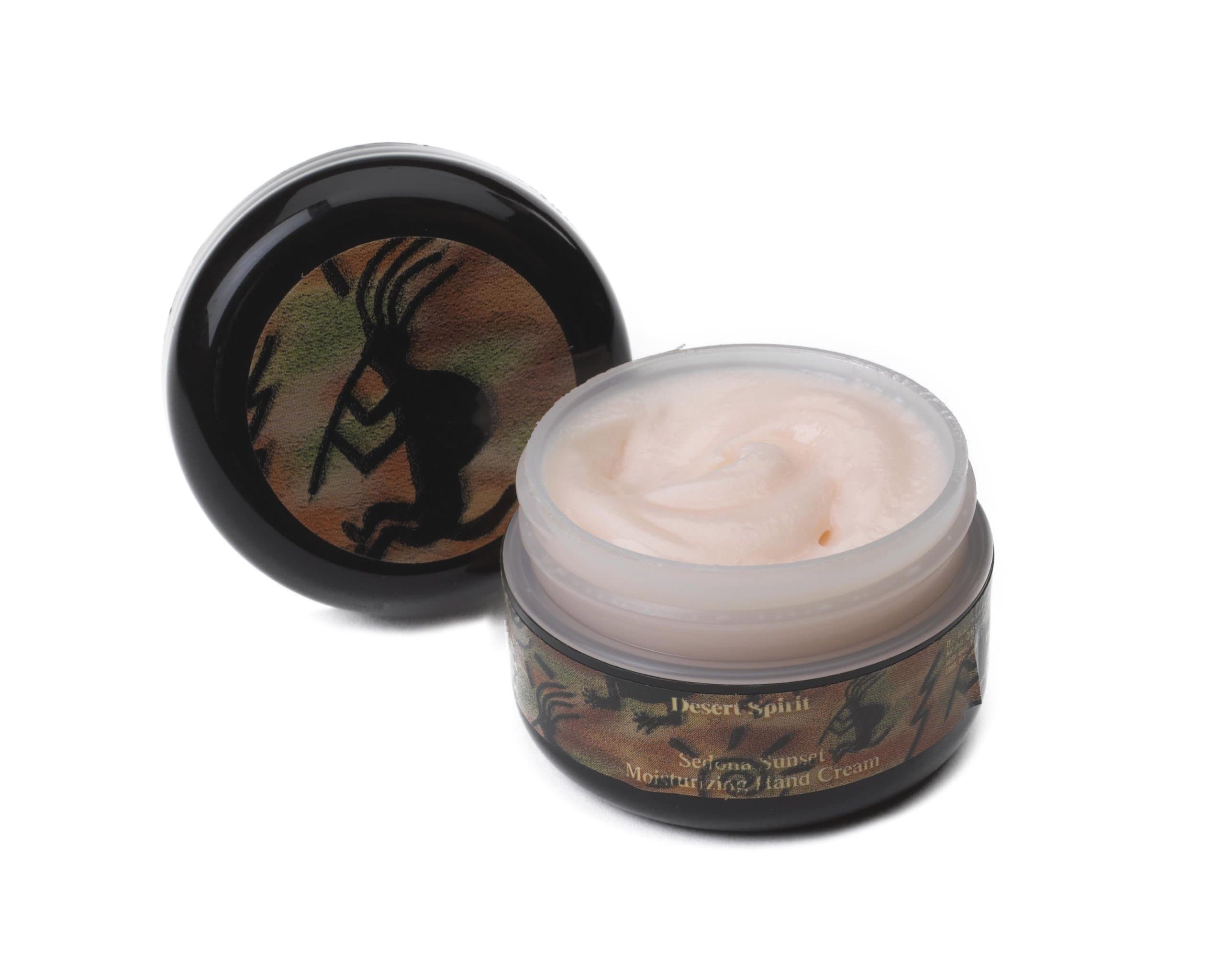 0.5 oz Sedona Sunset Hand Cream Enriched with Botanicals, Succulents, Vitamins. Fragranced with Honey Almond