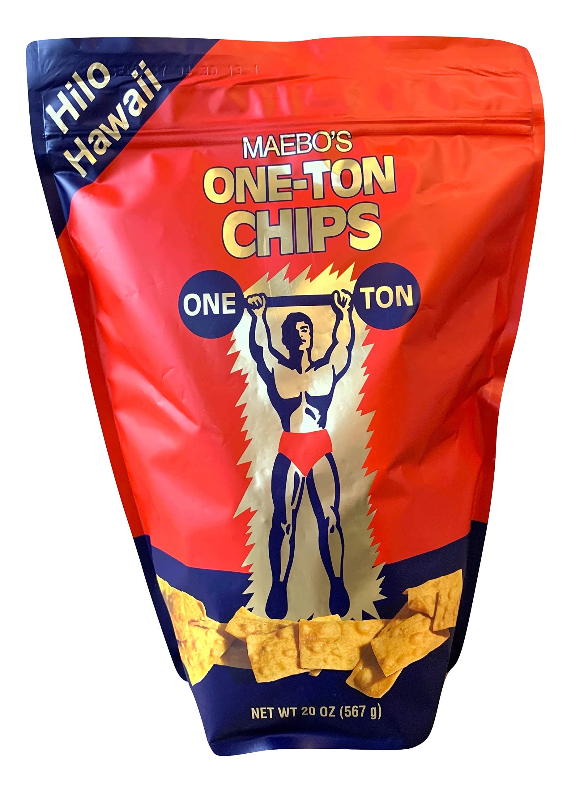 MAEBO'S ONE-TON Chips, Large bag - 20 ounce (567g)