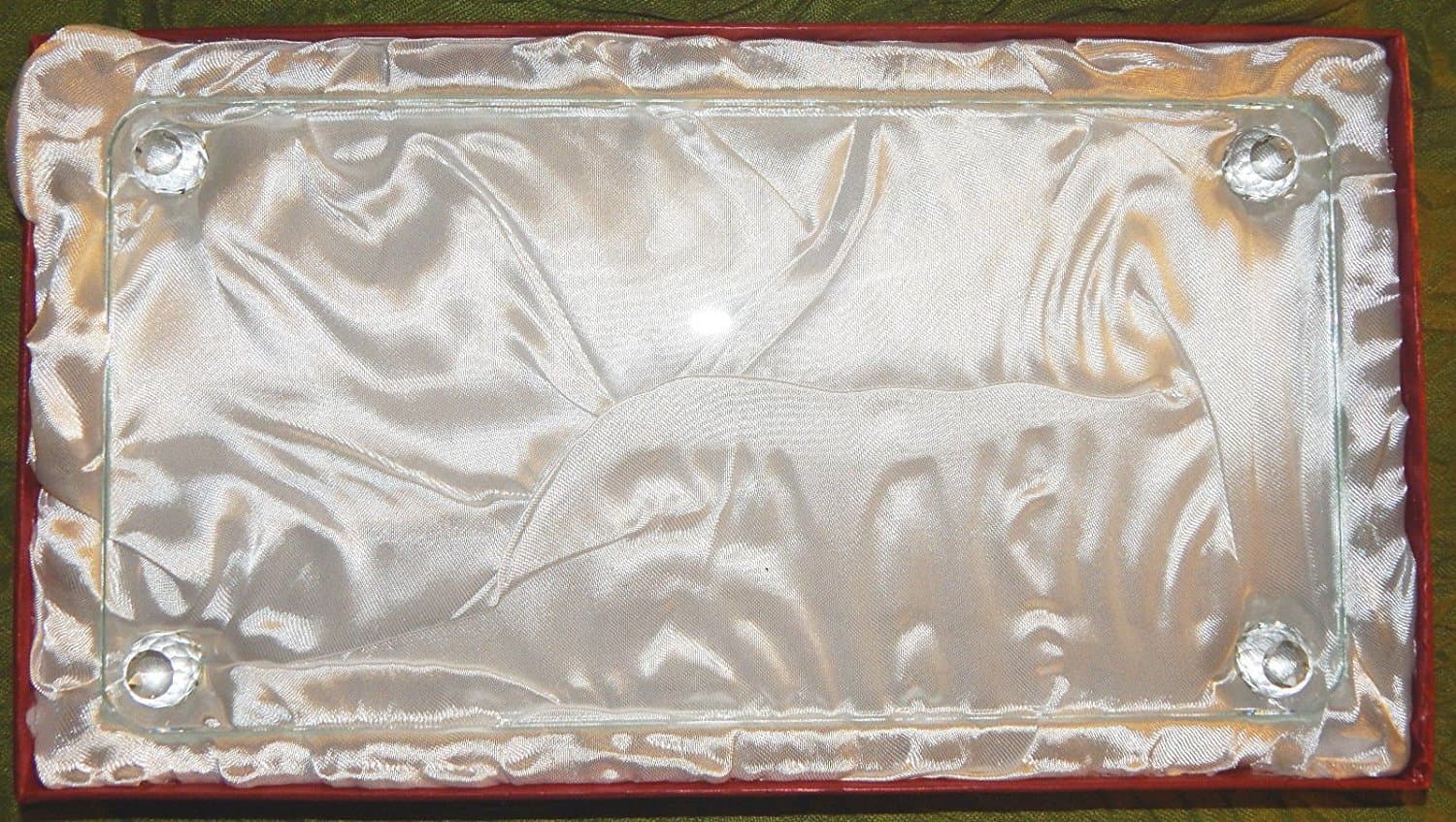 Simon Designs 13" Rectangular Crystal Cake Plate