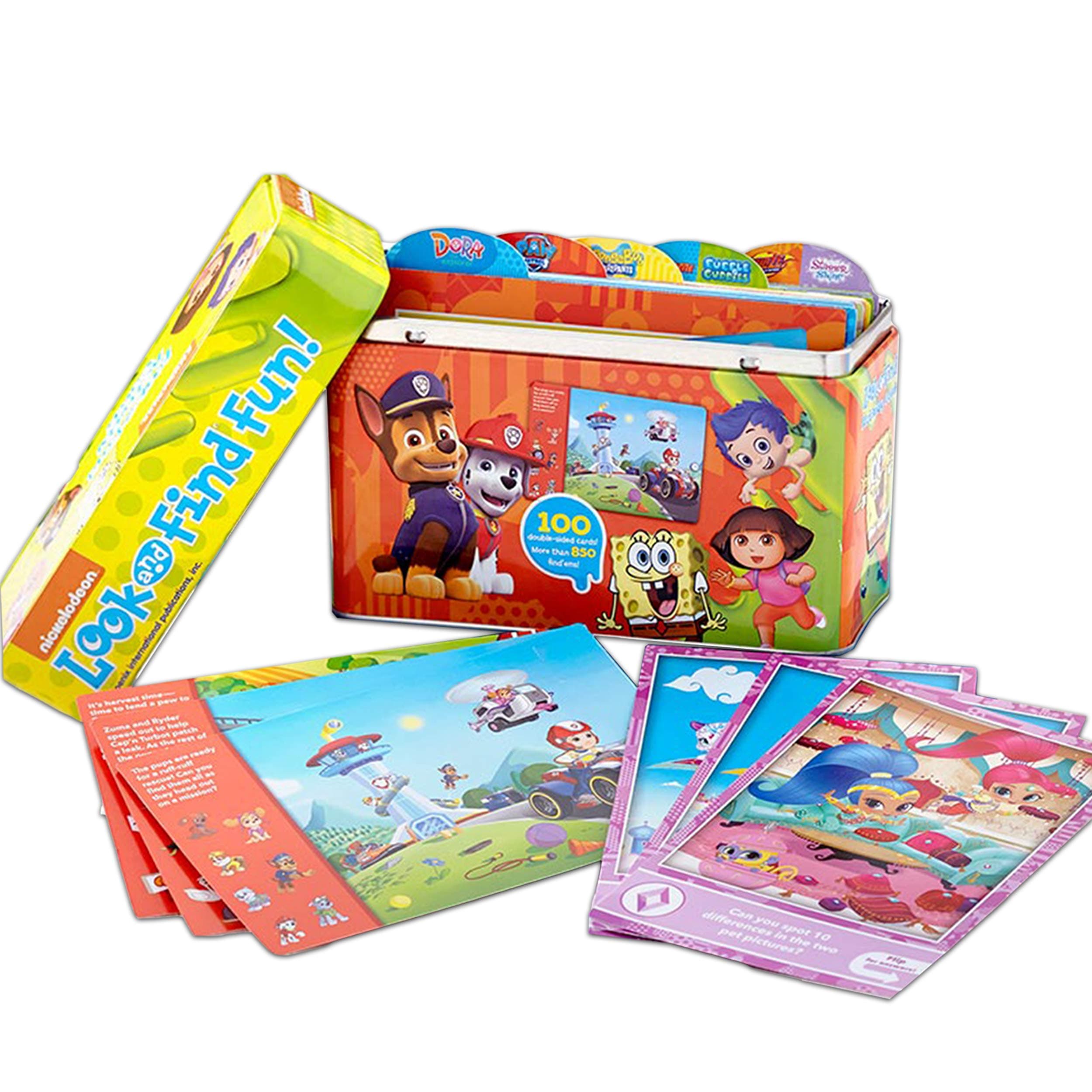 Puzzle Activity Bundle Travel Activity Book Set - Nick Jr Puzzles and Games Featuring Paw Patrol, Bubble Guppies, Spongebob and More.