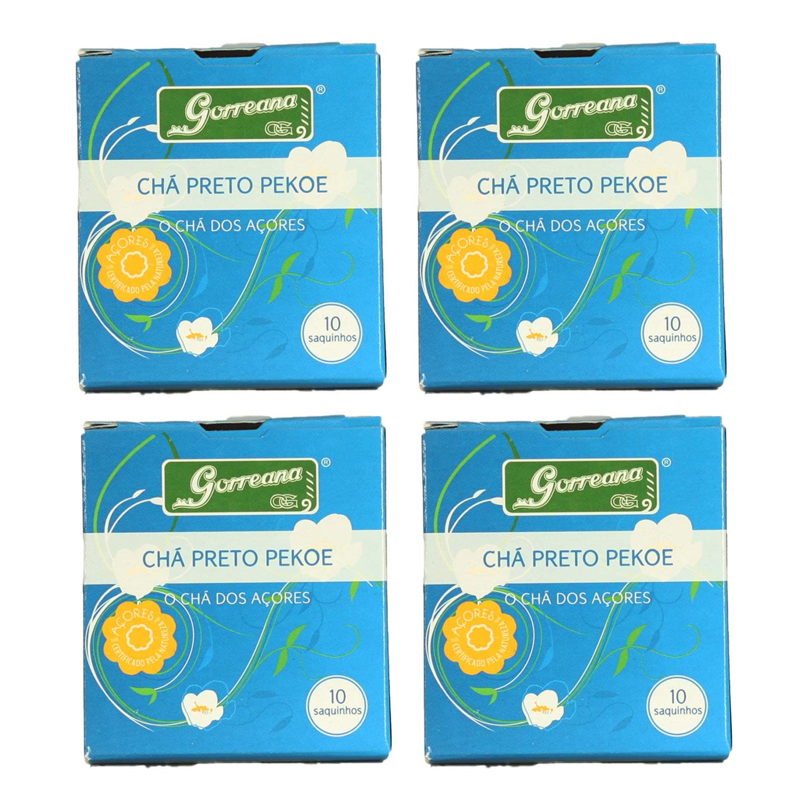 GorreanaOrganic Black Tea 10 Bags (Pack of 4) by Cha Gorreana