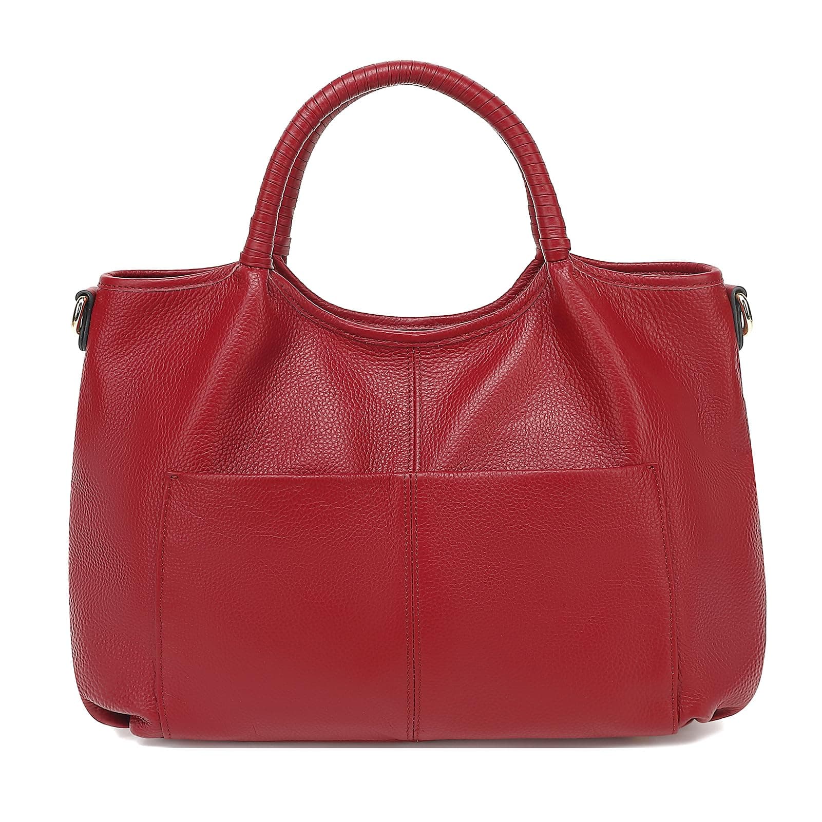 LUCKWEGenuine Leather Purses for Women Crossbody Shoulder Bags Designer Handbags Top Handle Satchel Bag