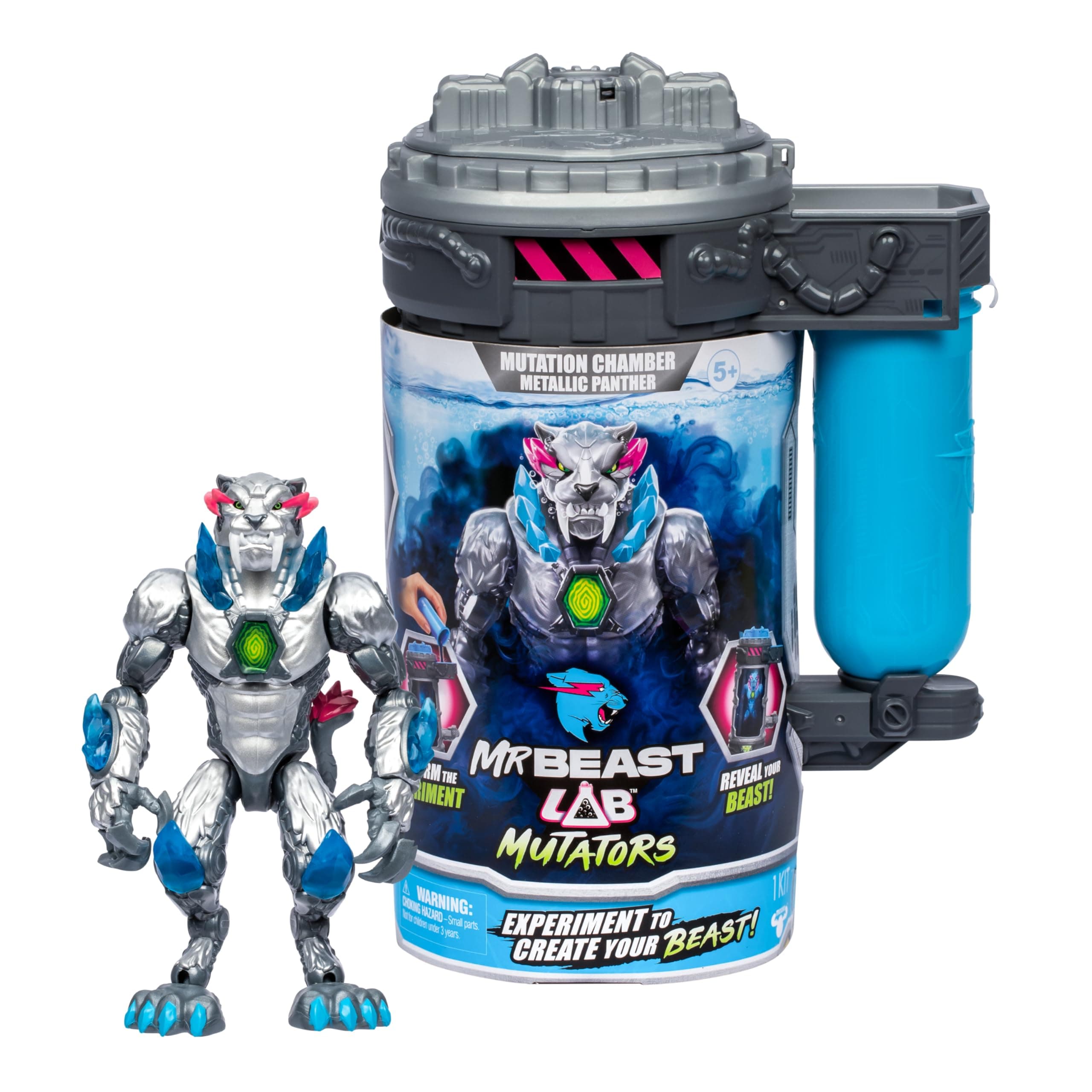 MrBeast Lab Mutators, Mutate The Ultimate Beast with MrBeast Lab Mutators. Perform The Experiment, Release a MrBeast Metallic Panther Action Figure. 3 to Collect!