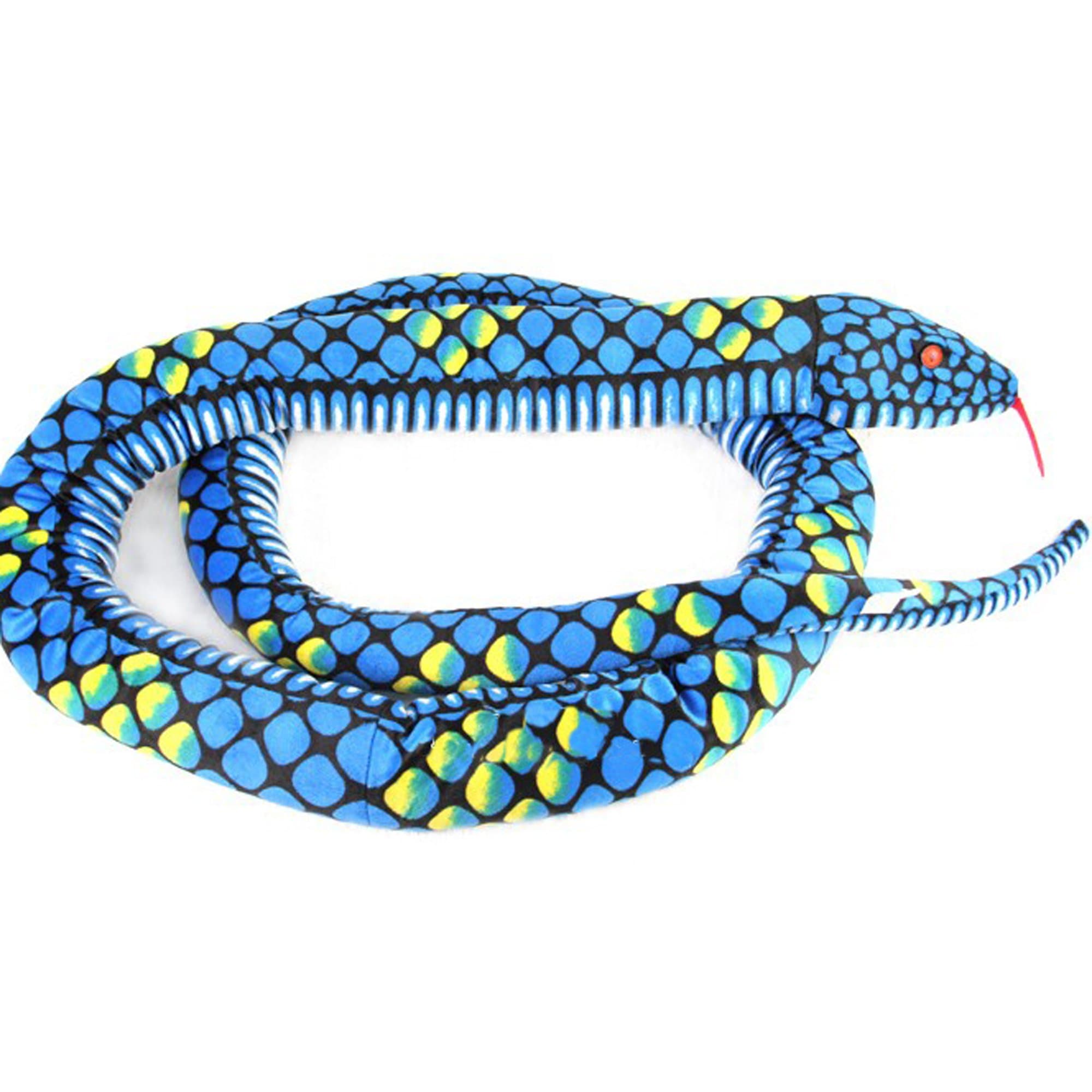 Lazada Realistic Stuffed Giant Boa Constrictor Plush Snake Toys Blue Over 170cm Long …