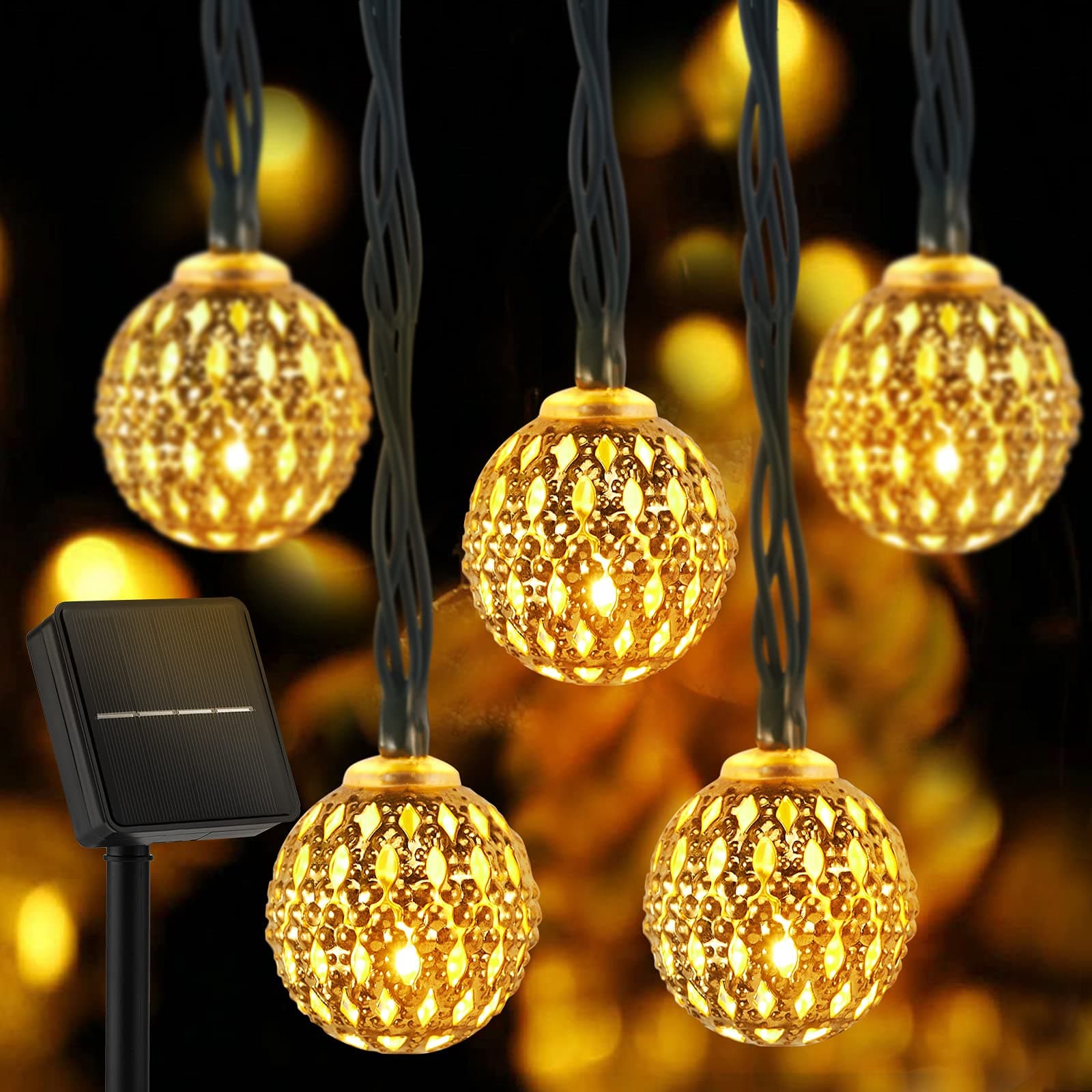 Solar Moroccan String Lights - 36FT 60LED